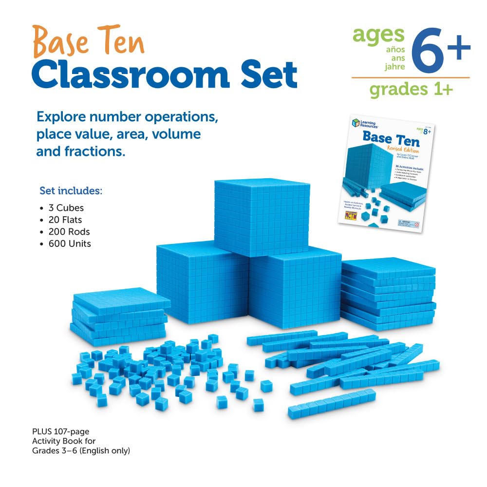Foto 6 | Set Base Ten Class Resources Plastic Para Más De 6 Años - Venta Internacional.