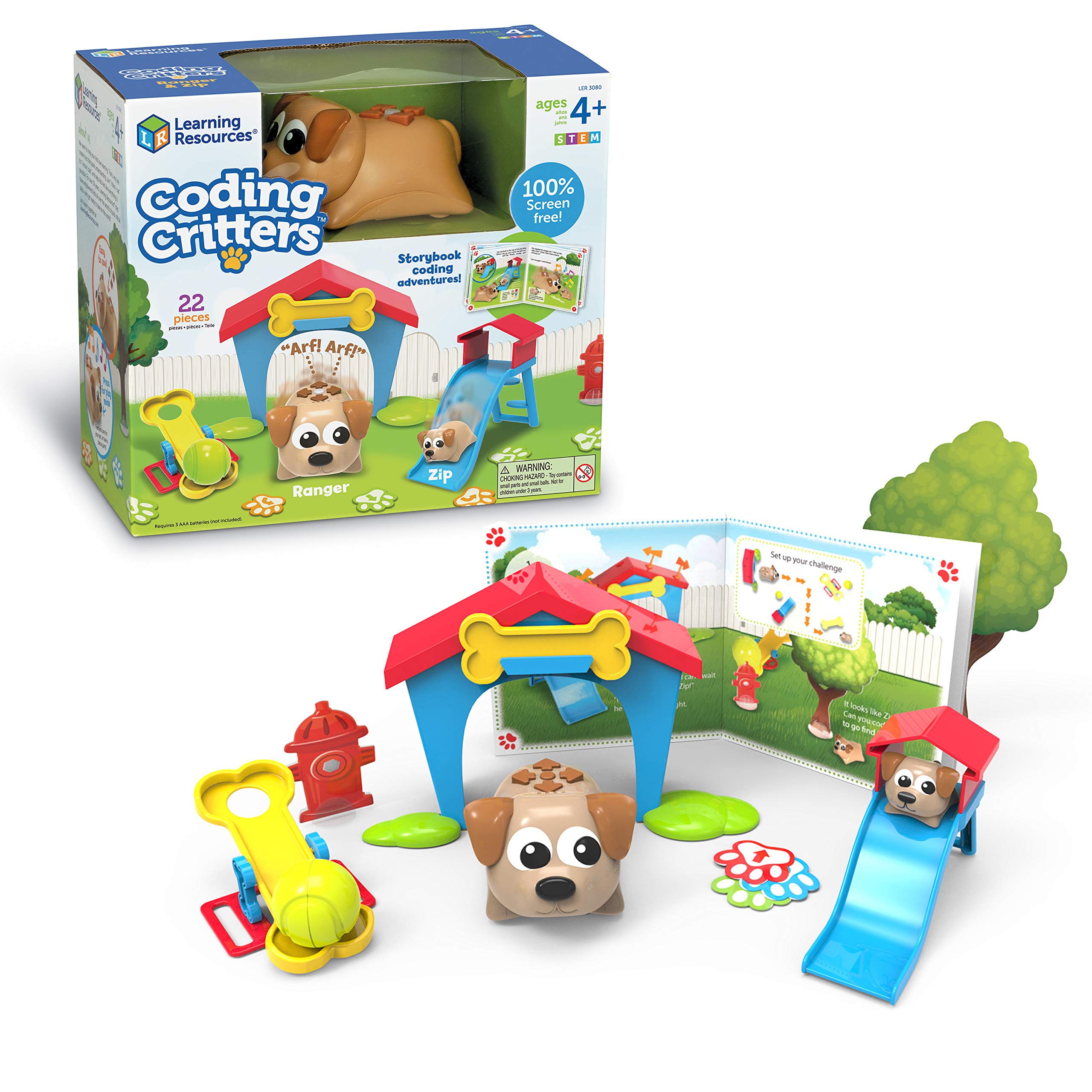 Set Ranger & Zip De Coding Critters Learning Resources, 22 Piezas - Venta Internacional.