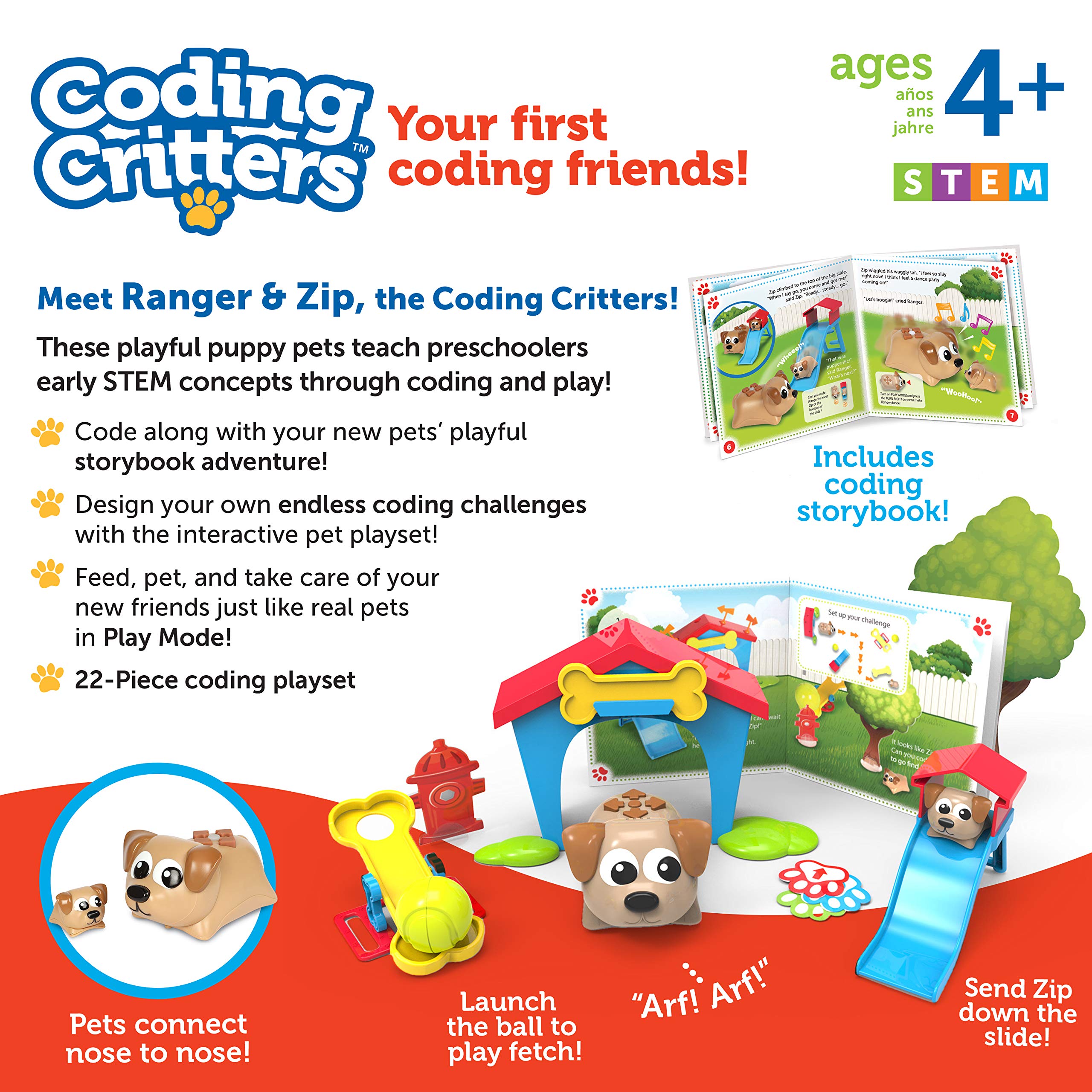 Foto 8 pulgar | Set Ranger & Zip De Coding Critters Learning Resources, 22 Piezas - Venta Internacional.