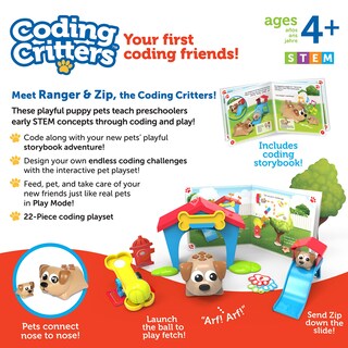 Foto 7 | Set Ranger & Zip De Coding Critters Learning Resources, 22 Piezas - Venta Internacional.