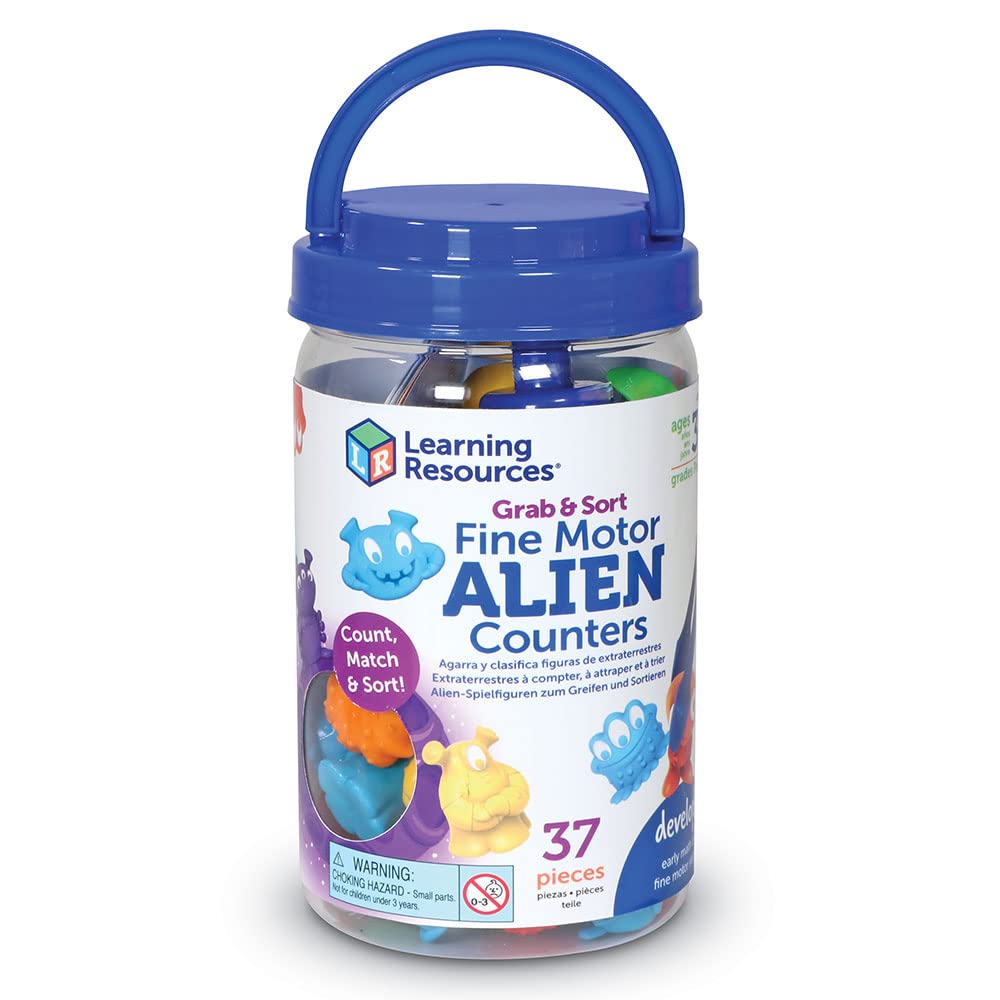 Foto 8 pulgar | Toy Learning Resources Grab & Sort Fine Motor Alien 37 Piezas - Venta Internacional.