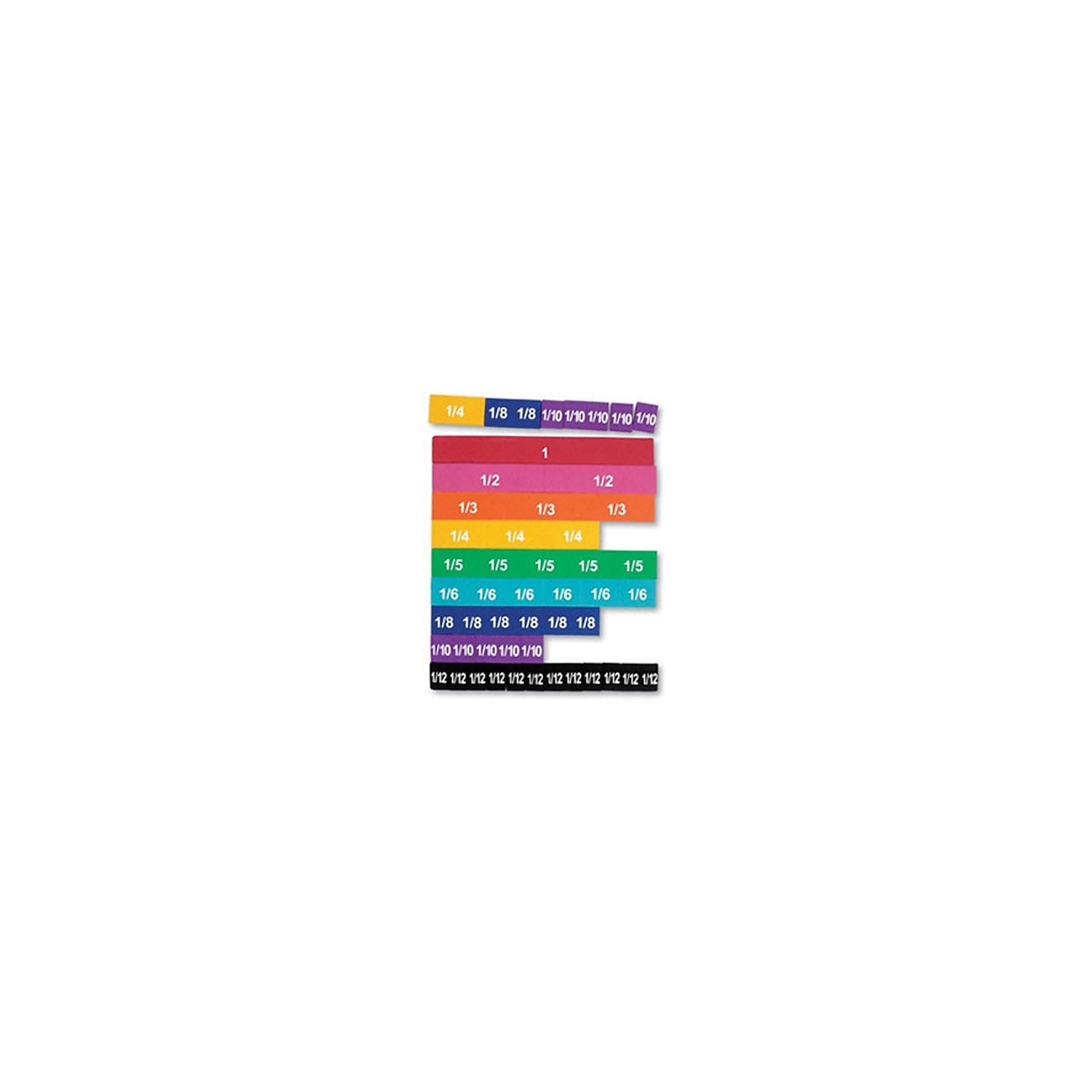 Foto 3 pulgar | Recursos De Aprendizaje De Mosaicos Magnéticos Con Fracciones De Arco Iris, 51 Piezas - Venta Internacional.