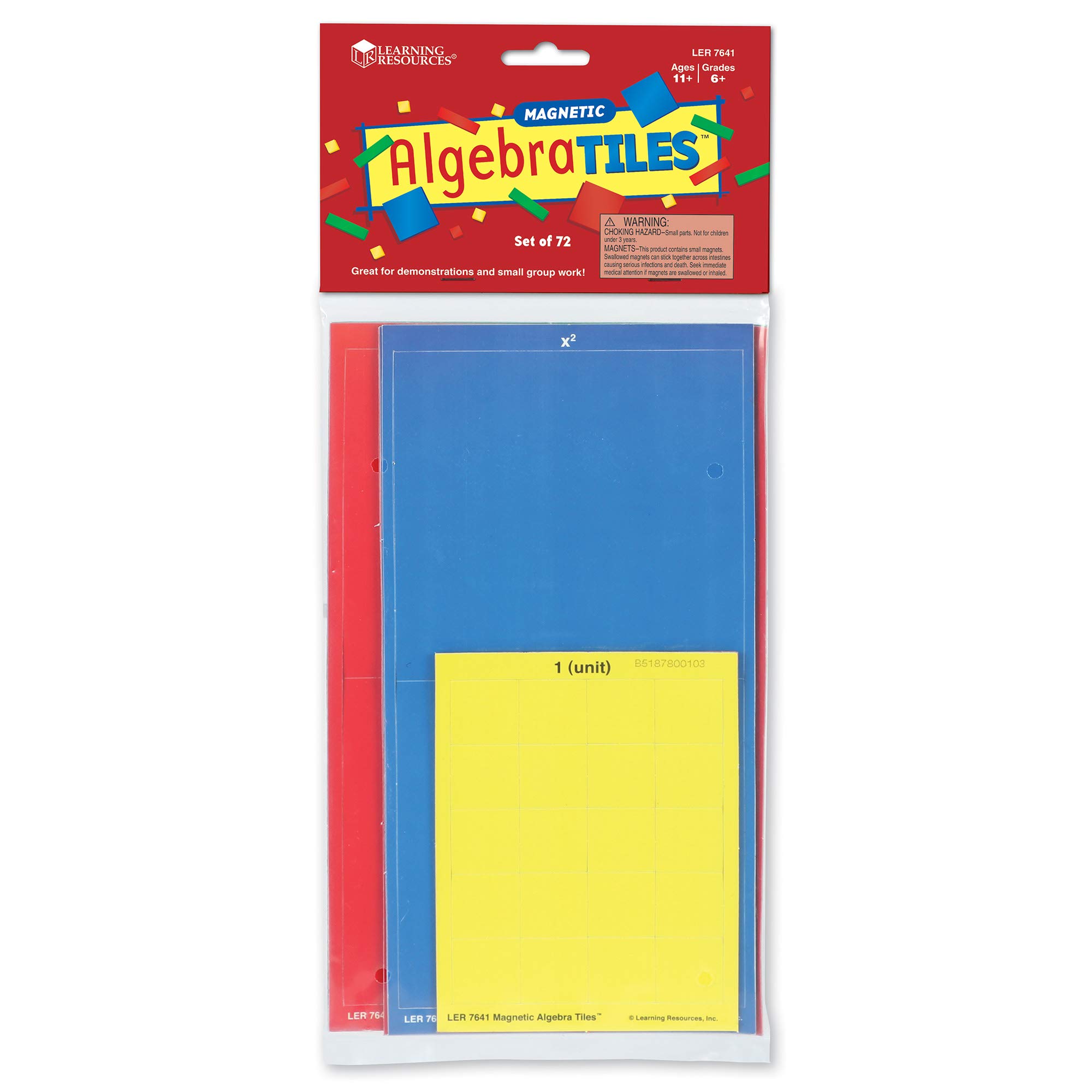 Foto 6 pulgar | Recursos De Aprendizaje De Mosaicos De Álgebra Magnética, 72 Piezas, Más De 11 - Venta Internacional.