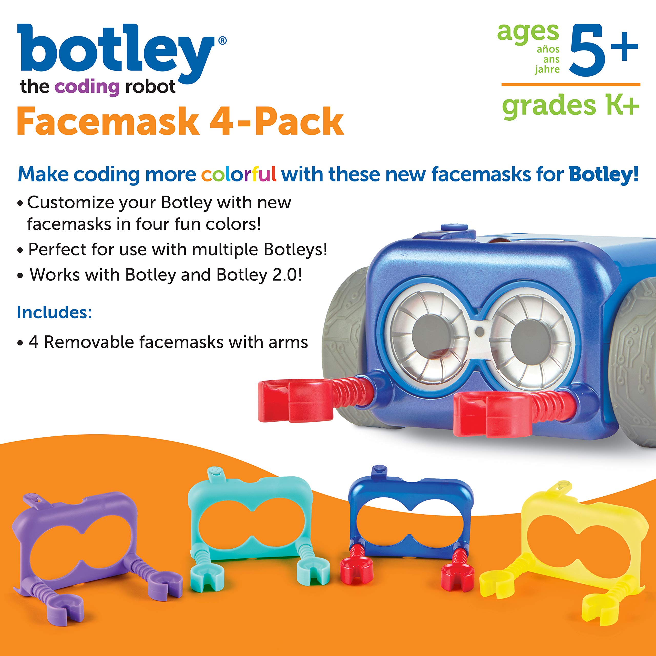 Foto 6 pulgar | Coding Robot Accessories Learning Resources Botley Facemask - Venta Internacional.