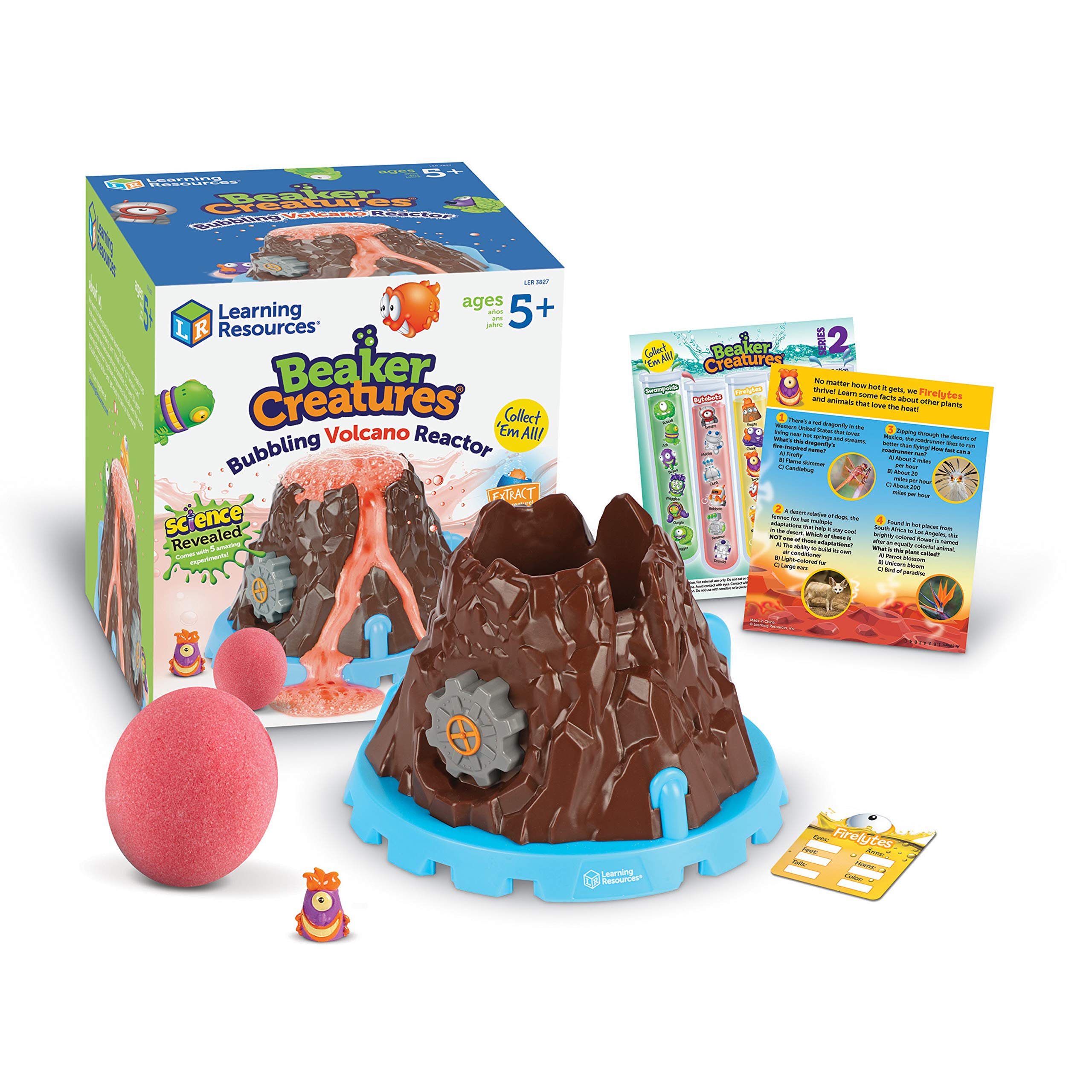 Kit Científico Recursos De Aprendizaje Beaker Creatures Bubbling Volcano - Venta Internacional.