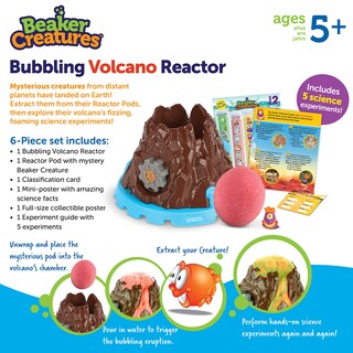 Foto 6 | Kit Científico Recursos De Aprendizaje Beaker Creatures Bubbling Volcano - Venta Internacional.