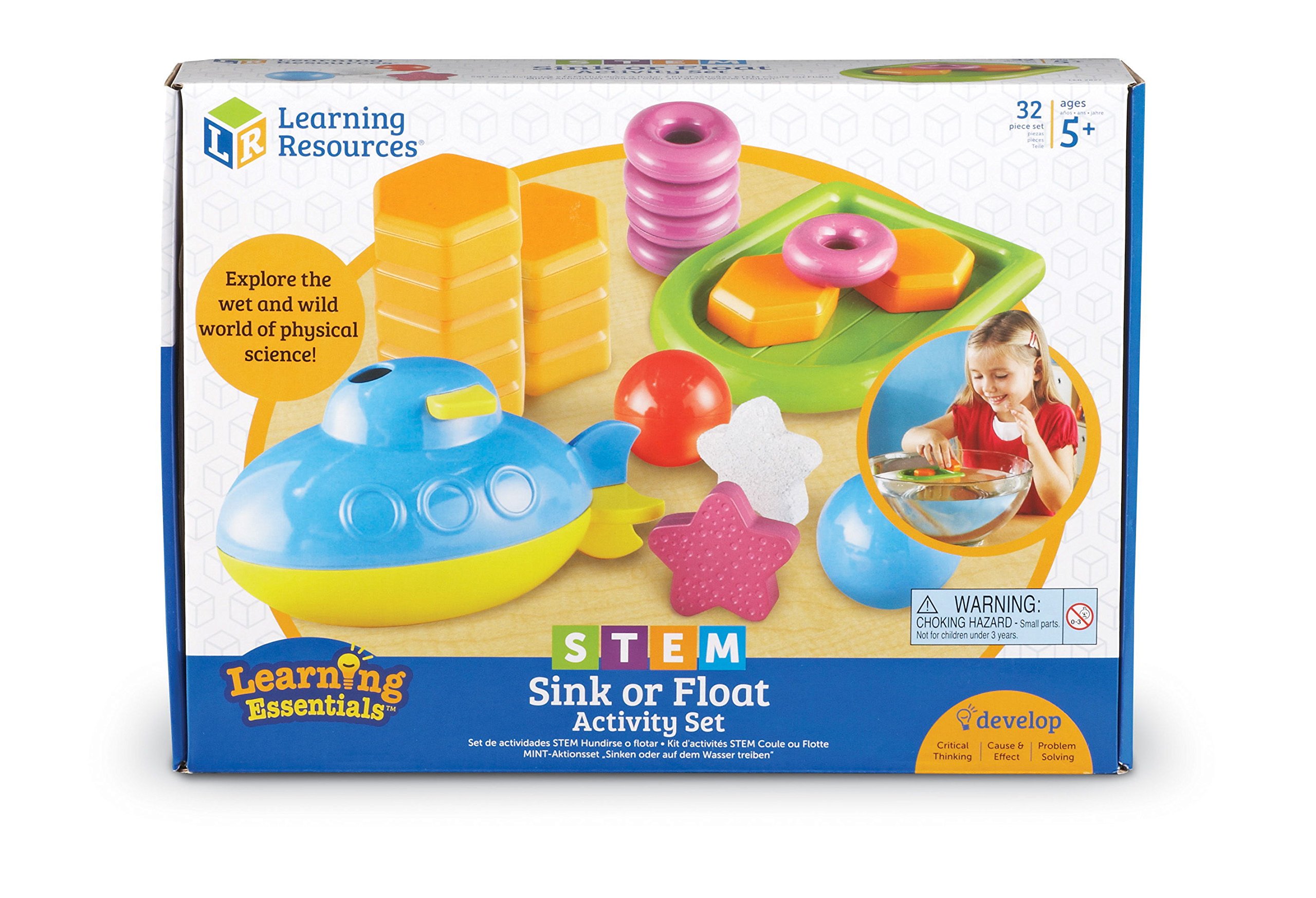 Foto 5 pulgar | Set De Actividades Learning Resources Stem, Fregadero O Flotador, 32 Piezas - Venta Internacional.