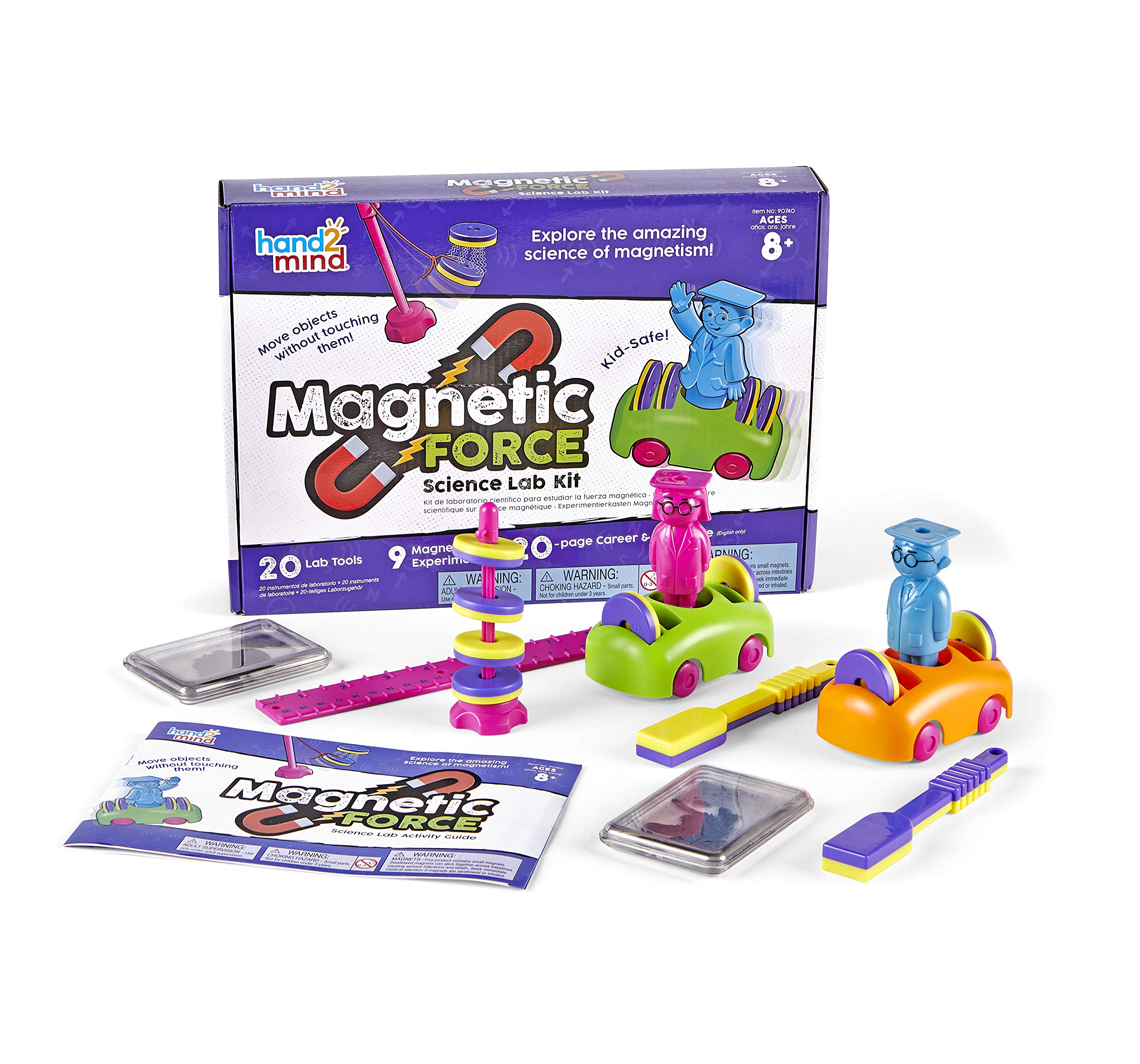 Kit De Ciencia Magnética Hand2mind Para Niños De 8 A 12 Años Con Guía De 9 Experimentos - Venta Internacional.