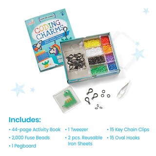 Foto 2 | Kit De Colgantes De Codificación Fuse Bead Hand2mind-93398 Con Libro De Actividades - Venta Internacional.