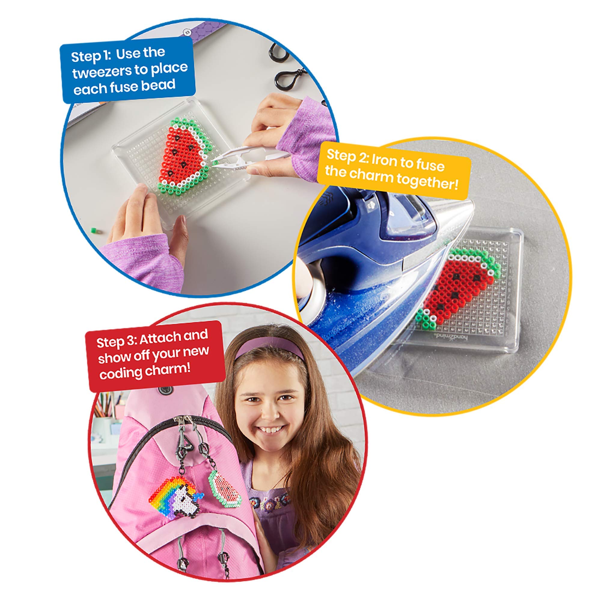 Foto 4 pulgar | Kit De Colgantes De Codificación Fuse Bead Hand2mind-93398 Con Libro De Actividades - Venta Internacional.