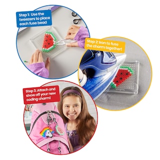 Foto 3 | Kit De Colgantes De Codificación Fuse Bead Hand2mind-93398 Con Libro De Actividades - Venta Internacional.