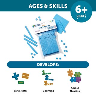 Foto 5 | Recursos De Aprendizaje Del Paquete Inteligente Base Ten Blocks Para Mayores De 5 Años - Venta Internacional.