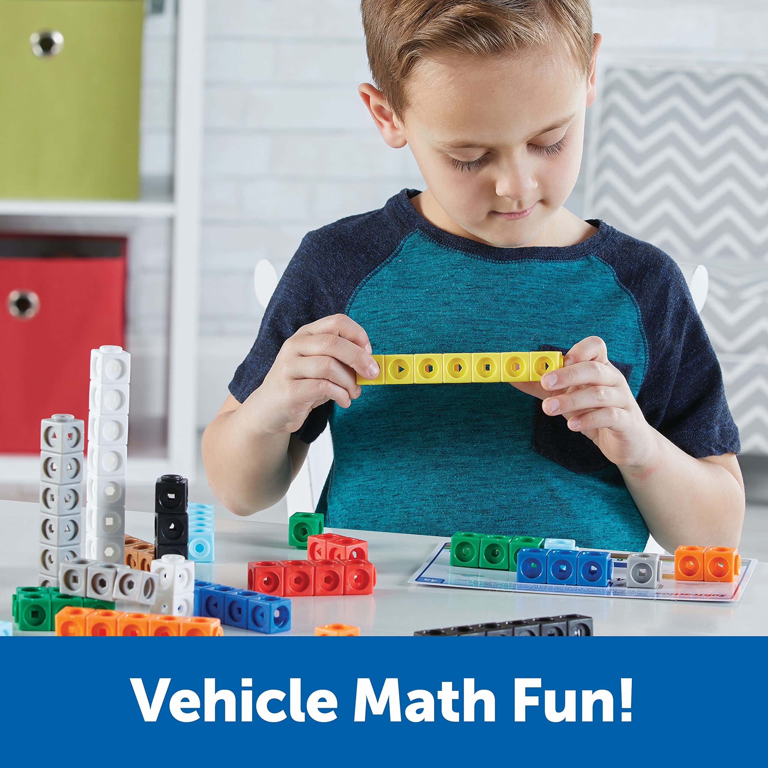 Foto 4 pulgar | Set De Actividades Matemáticas, Recursos De Aprendizaje, Cubos Mathlink, 115 Piezas - Venta Internacional.
