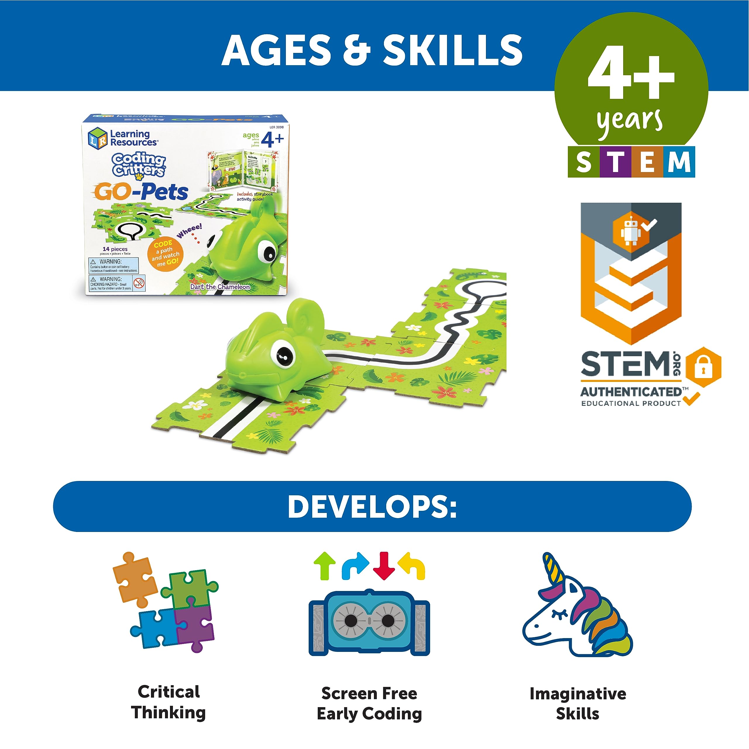 Foto 5 | Juguete De Programación Temprana Coding Critters Go Pets Dart The Chameleon - Venta Internacional.