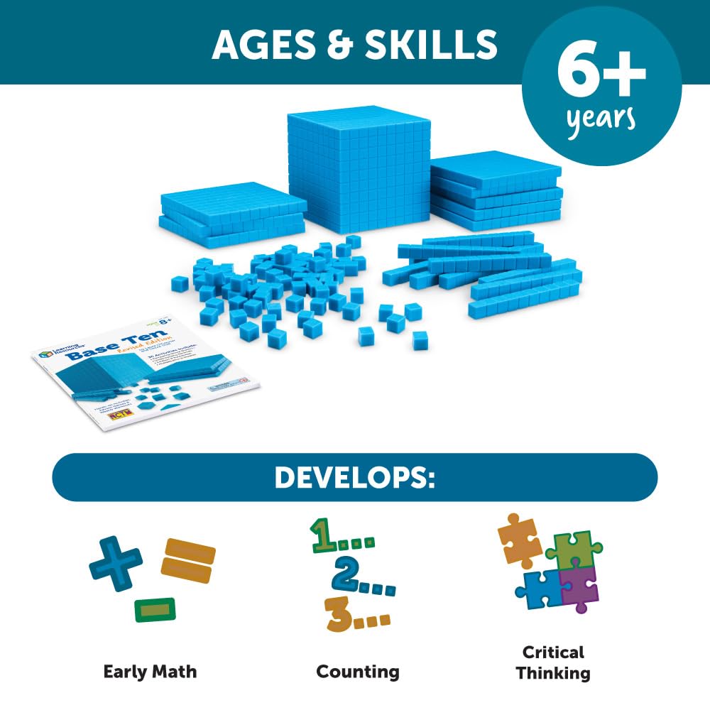 Foto 7 pulgar | Kit De Inicio Base Ten, Recursos De Aprendizaje, 141 Piezas Para Mayores De 6 Años - Venta Internacional.