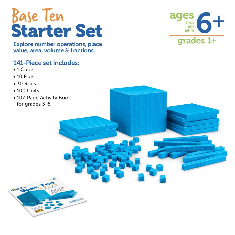 Foto 8 pulgar | Kit De Inicio Base Ten, Recursos De Aprendizaje, 141 Piezas Para Mayores De 6 Años - Venta Internacional.