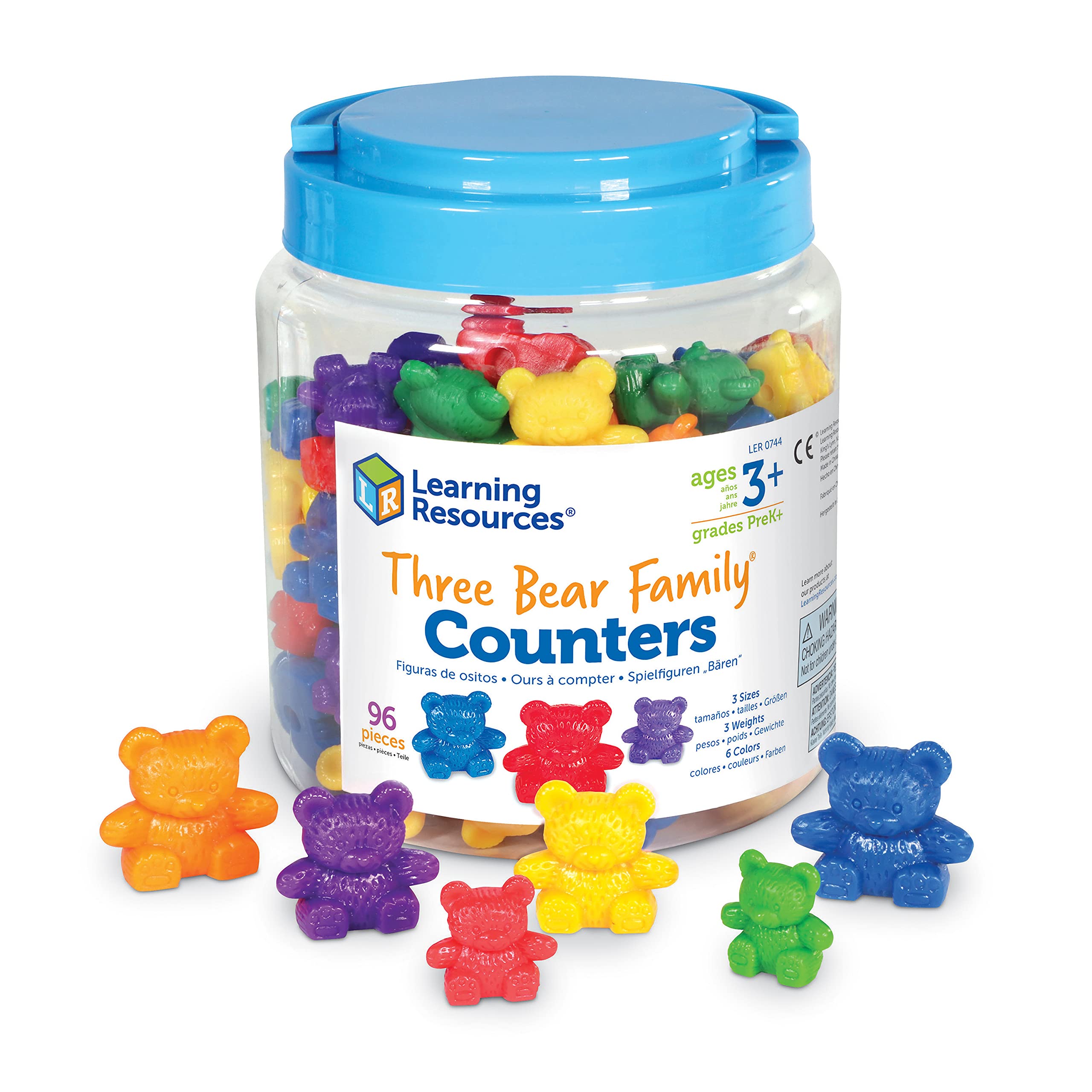 Counting Toy Learning Resources Three Bear Family 96 Piezas - Venta Internacional.