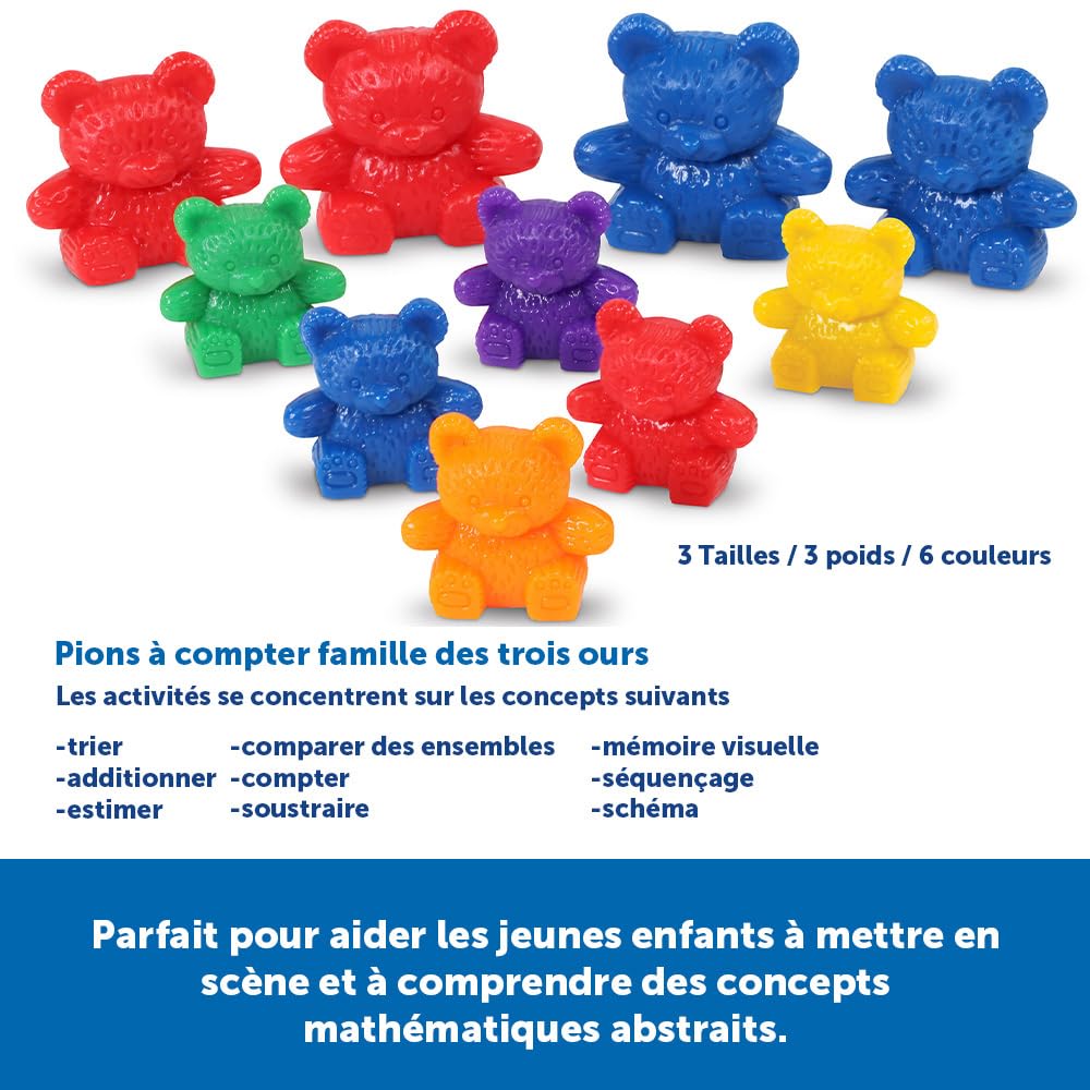 Foto 6 pulgar | Counting Toy Learning Resources Three Bear Family 96 Piezas - Venta Internacional.