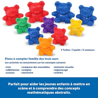 Foto 5 | Counting Toy Learning Resources Three Bear Family 96 Piezas - Venta Internacional.