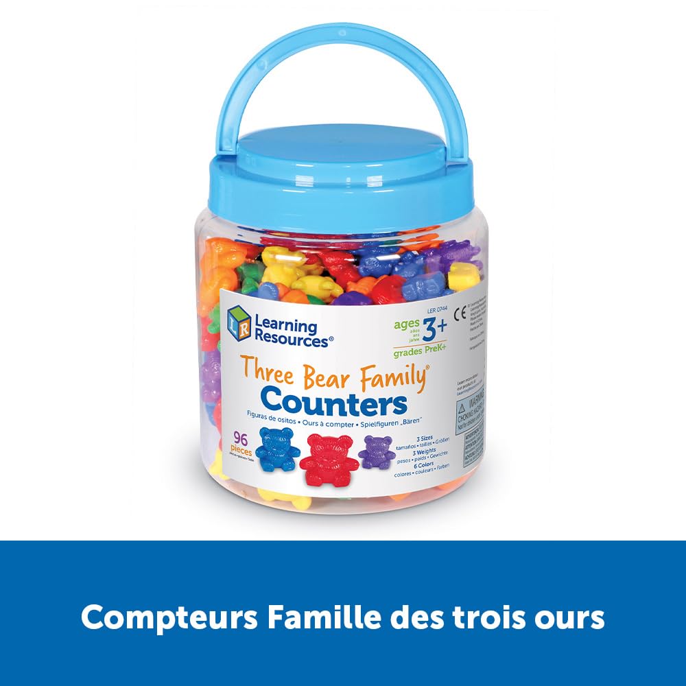 Foto 7 pulgar | Counting Toy Learning Resources Three Bear Family 96 Piezas - Venta Internacional.