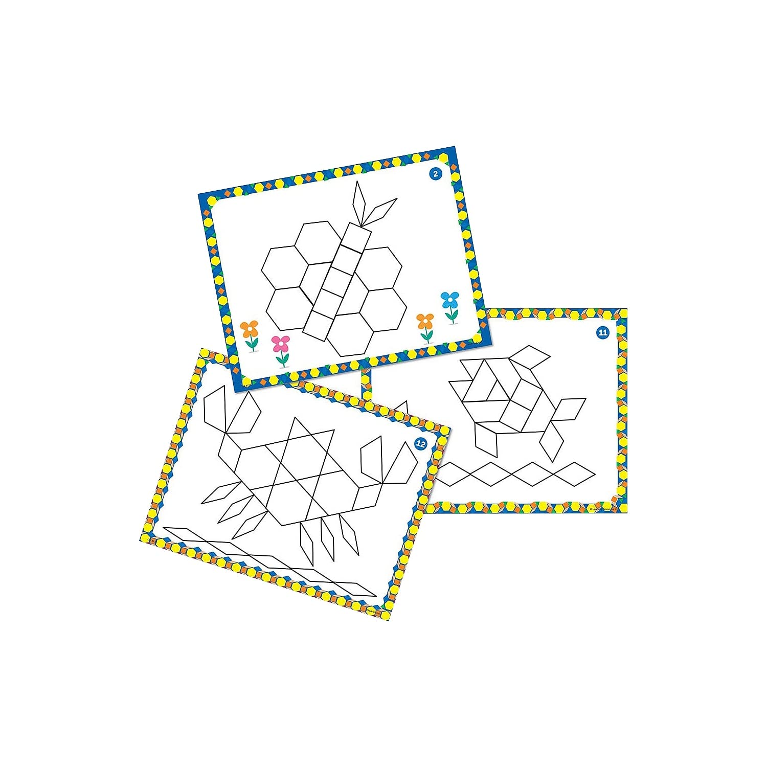 Foto 3 pulgar | Tarjetas Con Diseño De Bloques De Patrones, Recursos De Aprendizaje, Juguetes Stem 4+ - Venta Internacional.