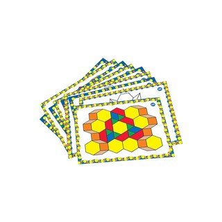 Foto 3 | Tarjetas Con Diseño De Bloques De Patrones, Recursos De Aprendizaje, Juguetes Stem 4+ - Venta Internacional.