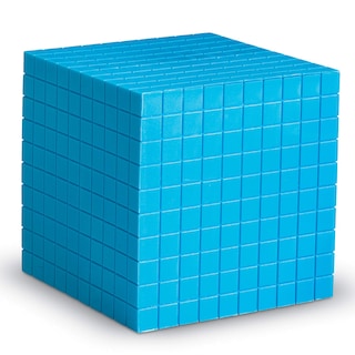 Foto 1 | Base Ten Cube Learning Resources, Plástico Azul, 10 Cm - Venta Internacional.