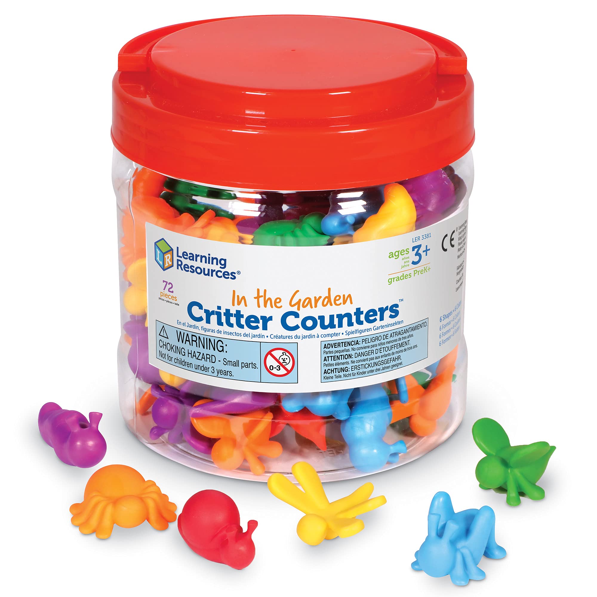 Contadores De Criaturas Toy Learning Resources In The Garden, 72 Unidades - Venta Internacional.