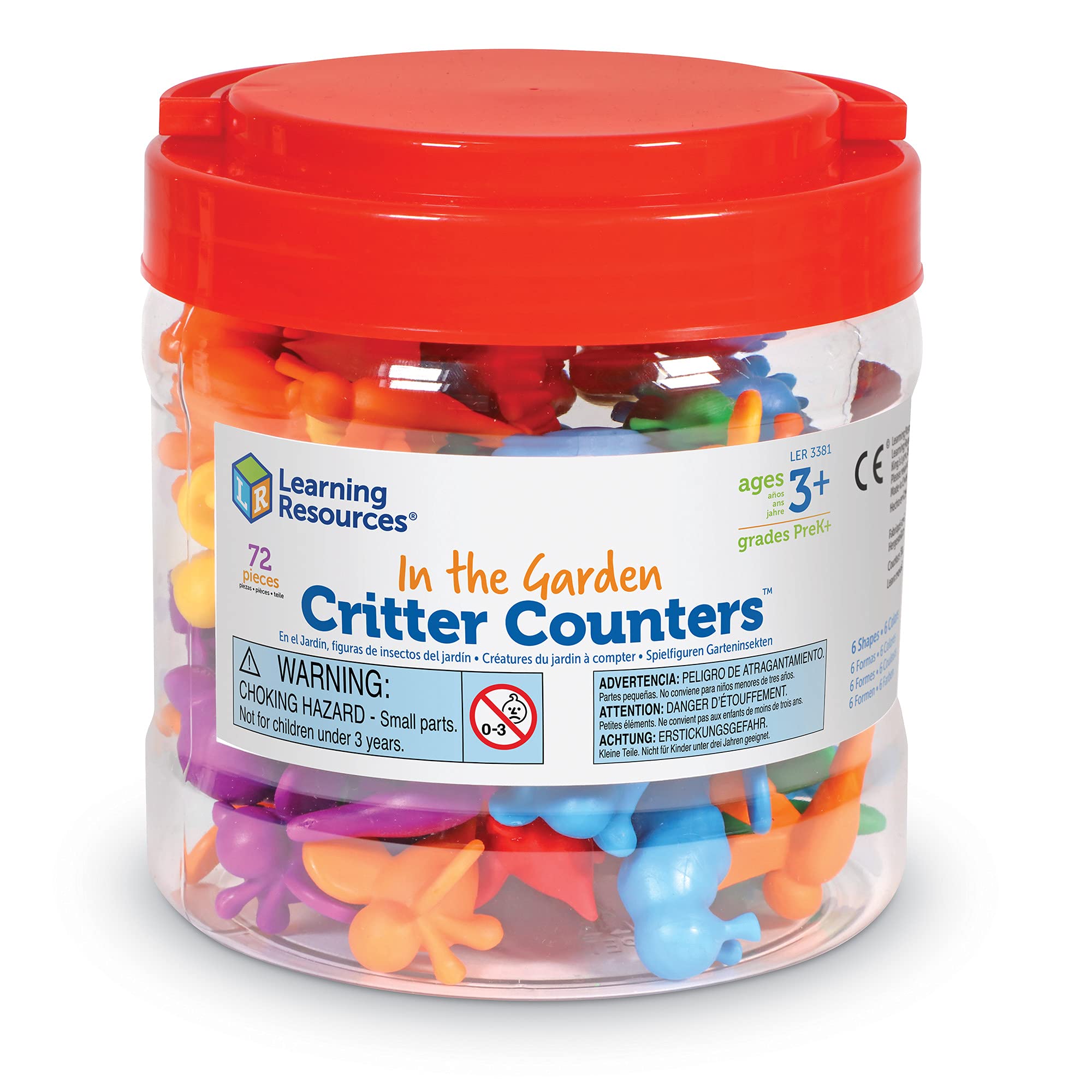 Foto 3 pulgar | Contadores De Criaturas Toy Learning Resources In The Garden, 72 Unidades - Venta Internacional.
