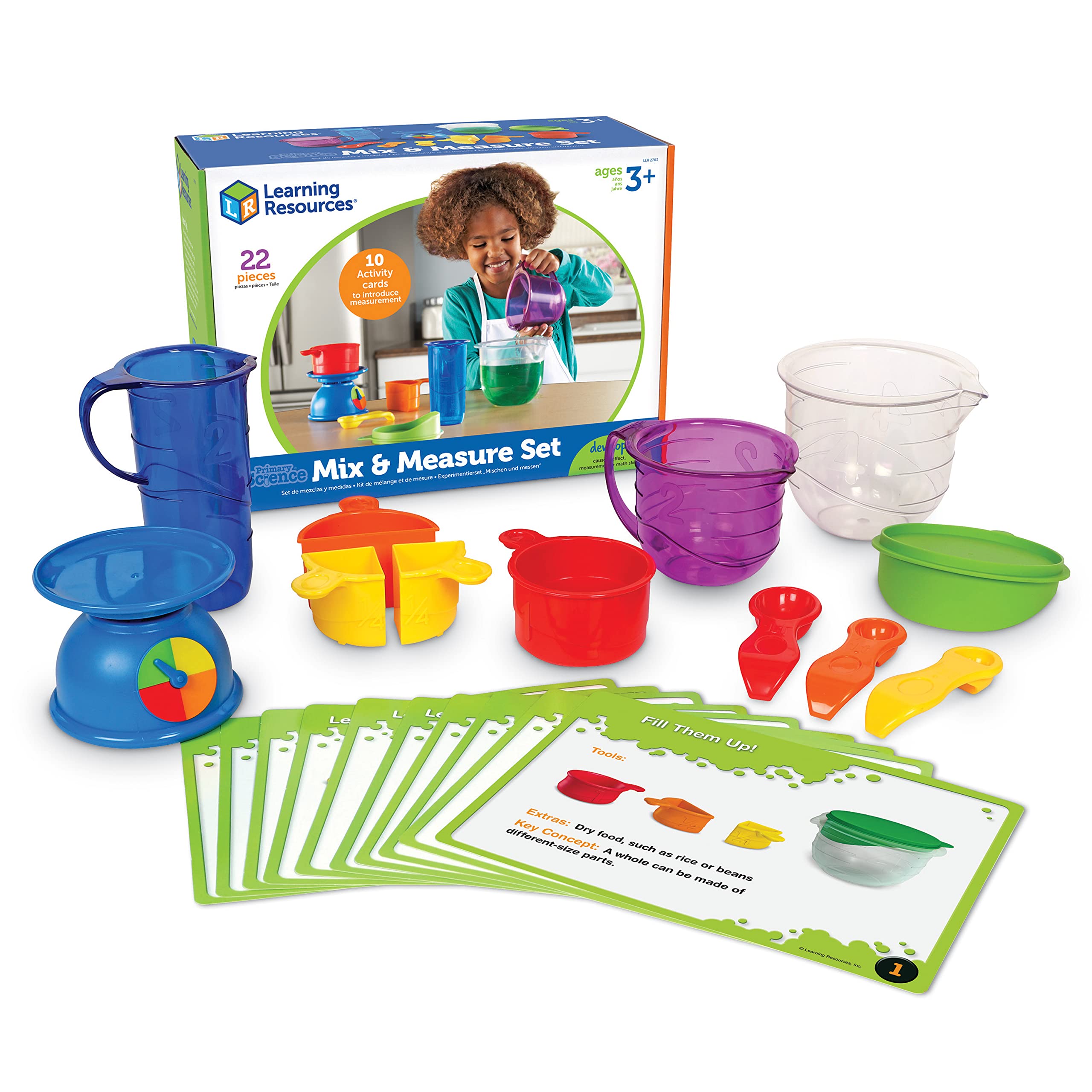 Set de Actividades y Recursos de Aprendizaje: Mezcla y Mide 22 Piezas - Venta Internacional