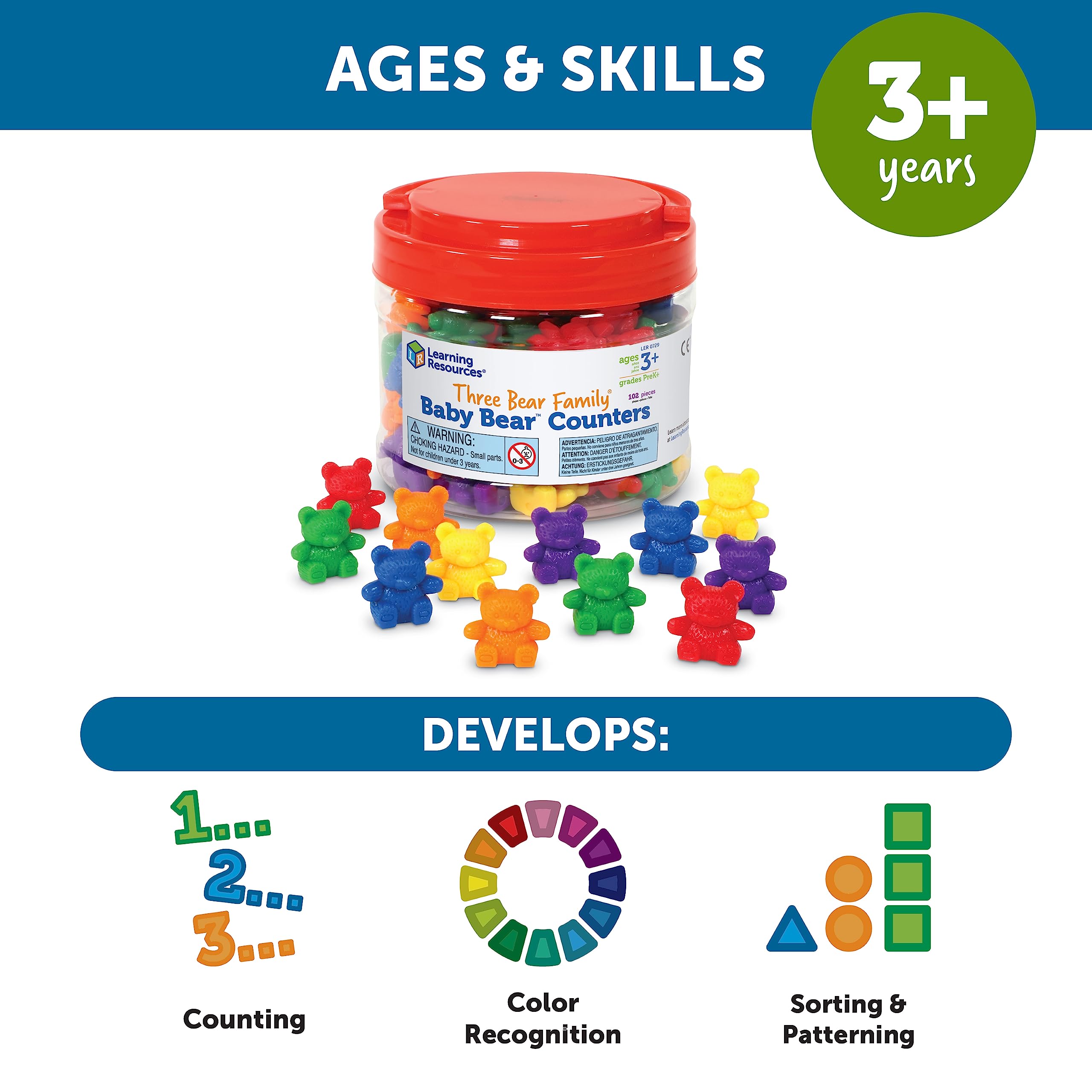 Foto 6 pulgar | Contadores Toy Learning Resources 102 Piezas- Venta Internacional