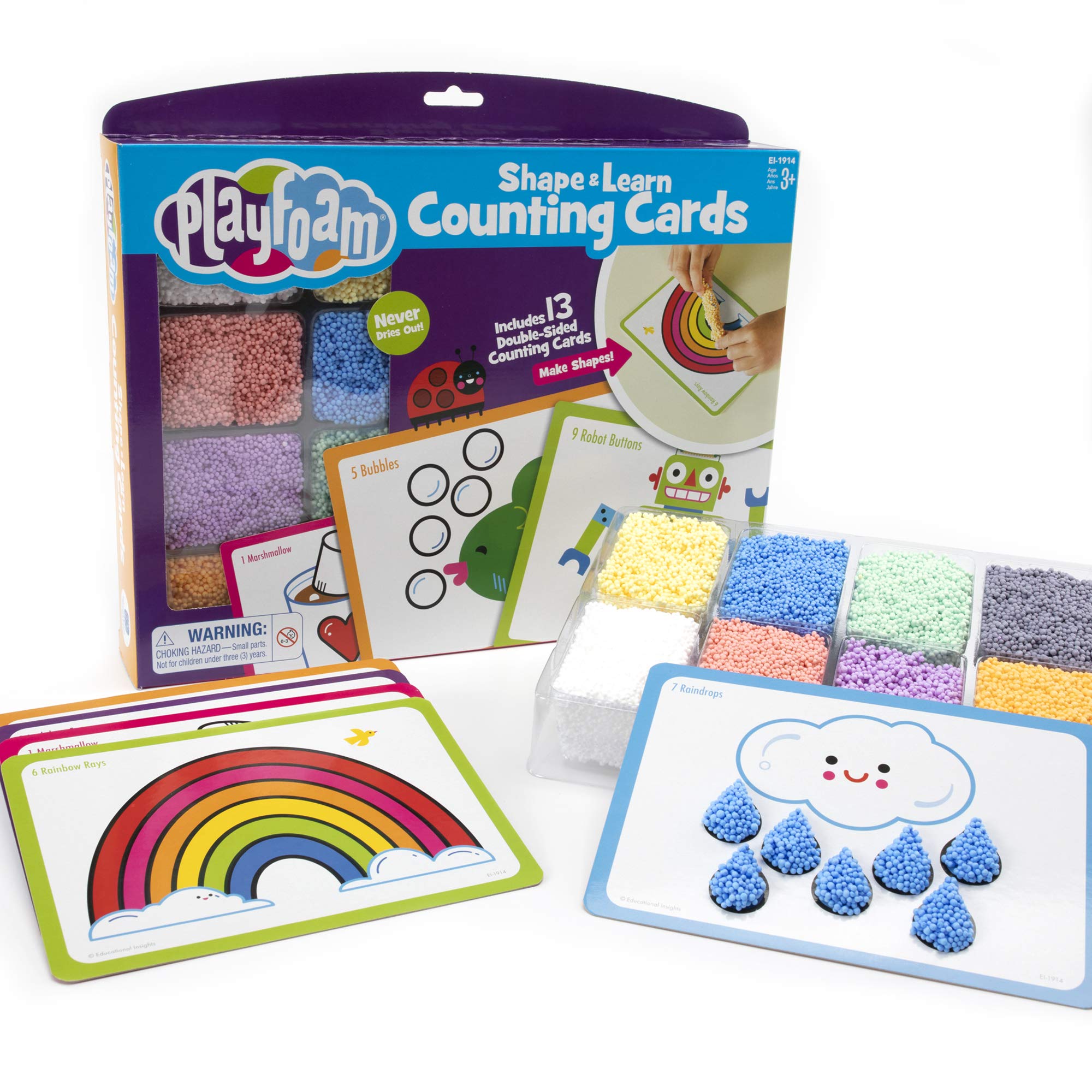 Foto 2 pulgar | Set de Conteo Playfoam Shape & Learn Toy Educational Insights - Venta Internacional