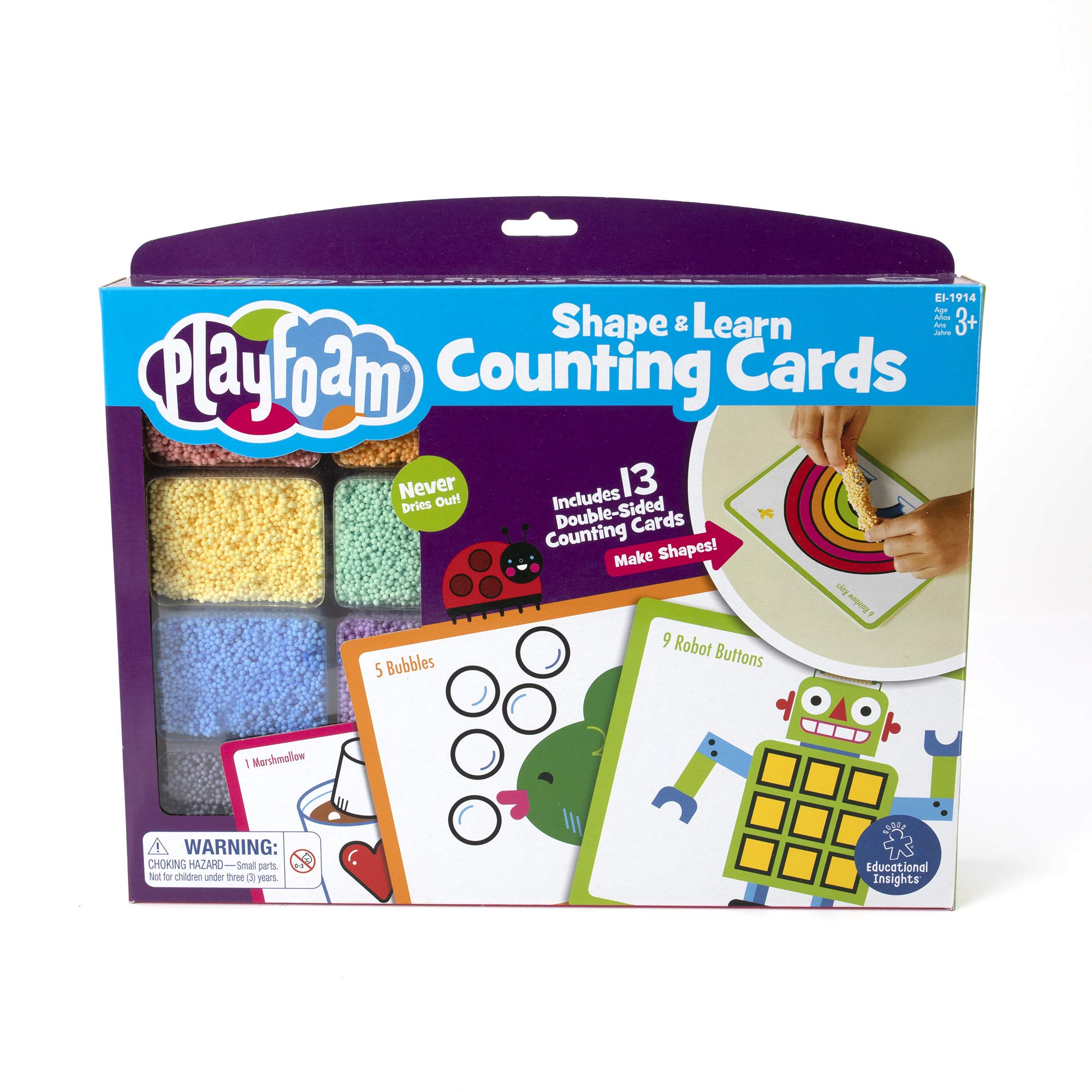 Foto 3 pulgar | Set de Conteo Playfoam Shape & Learn Toy Educational Insights - Venta Internacional