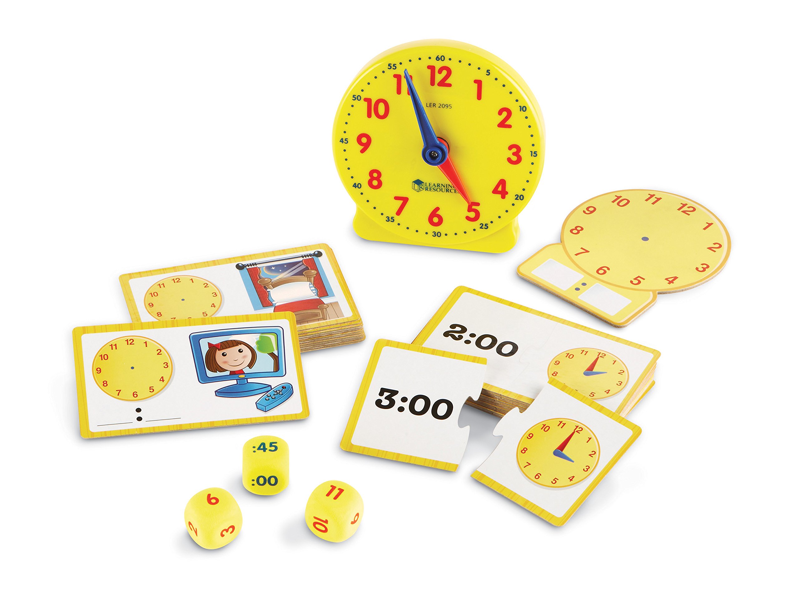 Set De Actividades Learning Resources Time Con Reloj, 41 Piezas, 5 O Más - Venta Internacional.