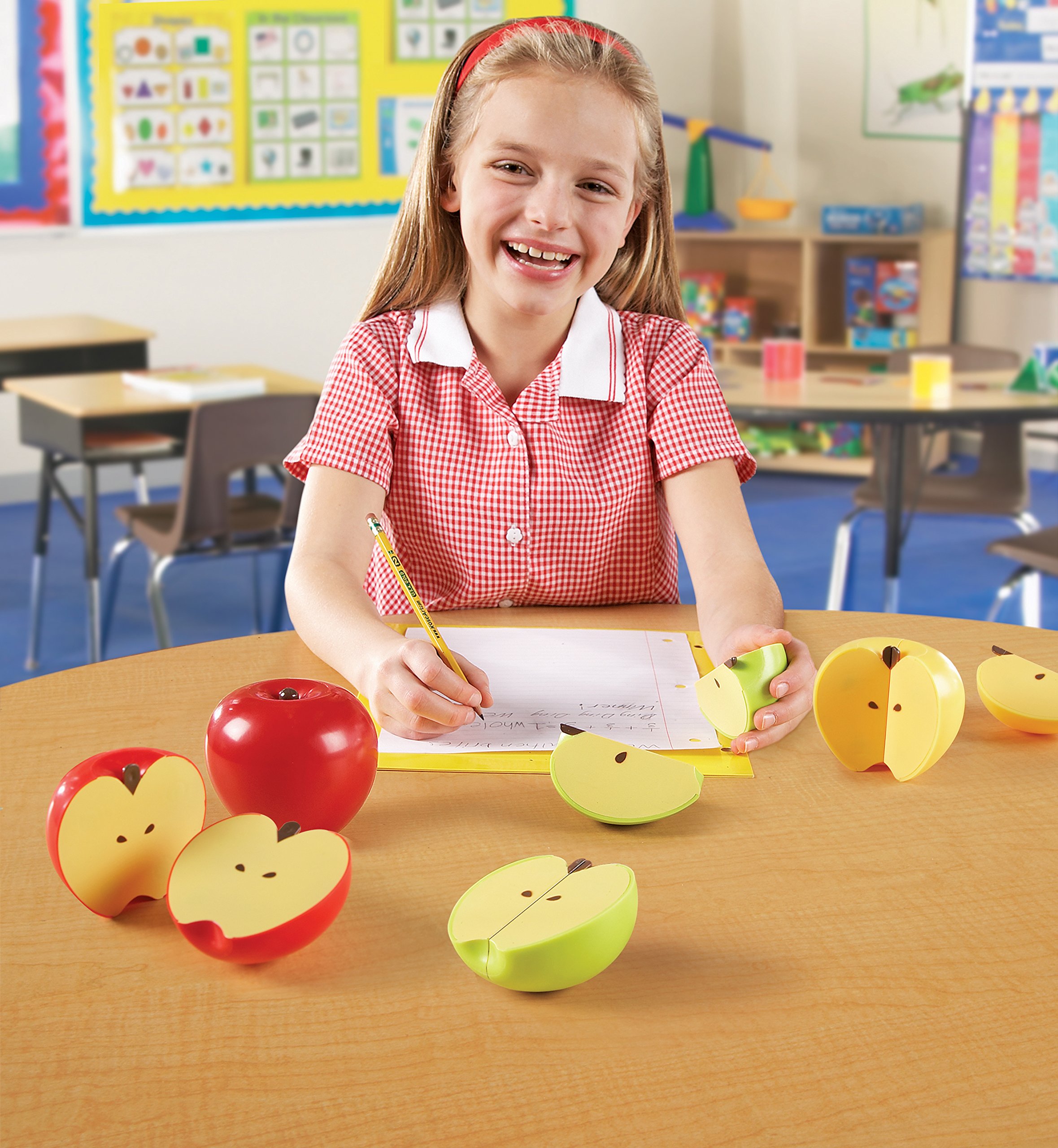 Foto 4 pulgar | Recursos De Aprendizaje Sobre Fracciones Magnéticas De Manzana Con Guía De Actividades - Venta Internacional.