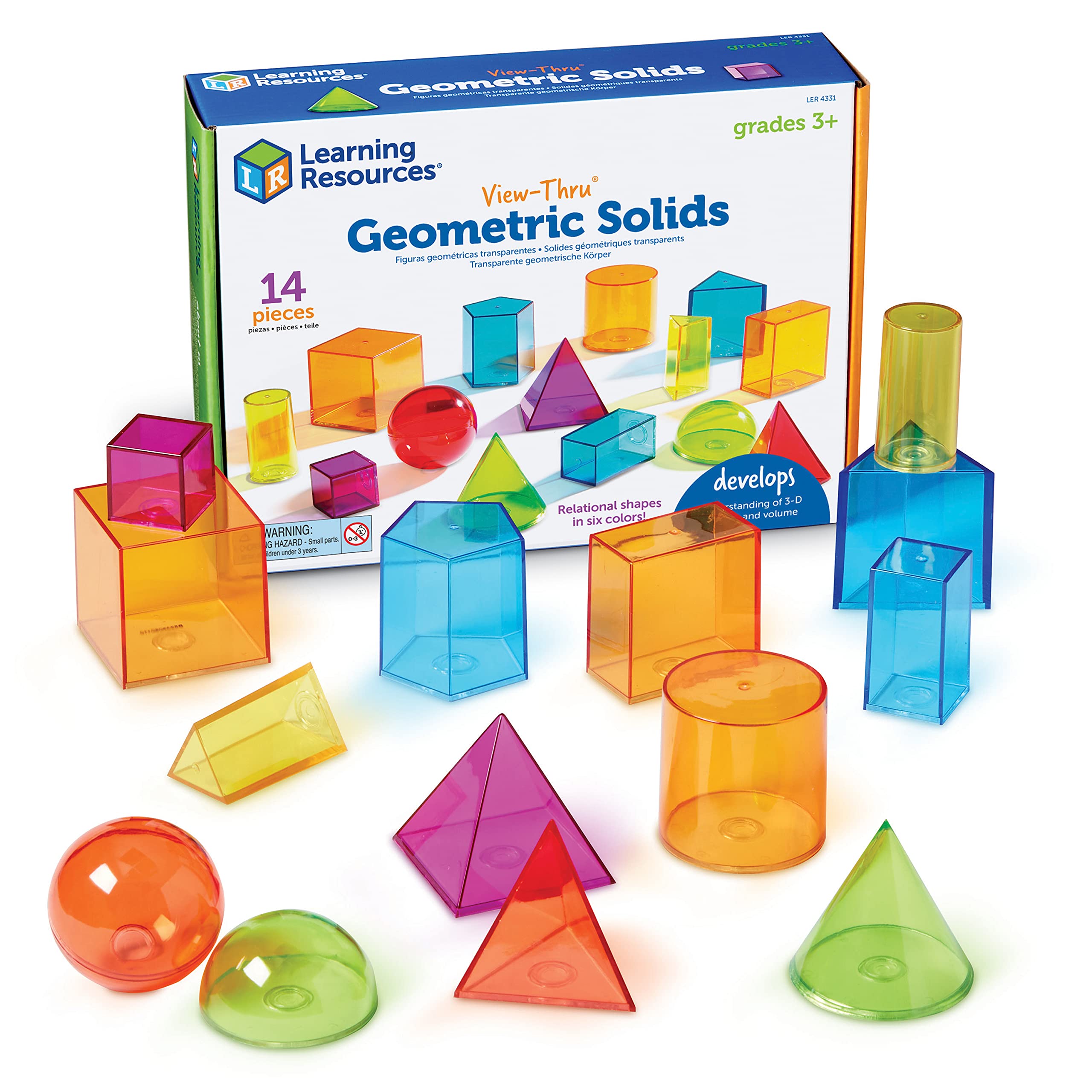 Foto 2 pulgar | Recursos De Aprendizaje De Sólidos Geométricos Vista Completa Con Formas Geométricas