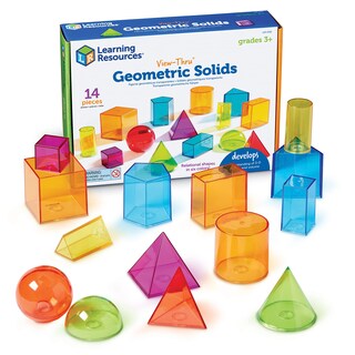 Foto 1 | Recursos De Aprendizaje De Sólidos Geométricos Vista Completa Con Formas Geométricas