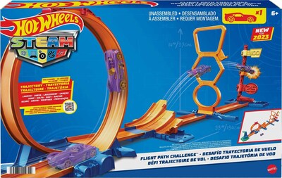 Foto 1 | Set De Pista De Coche De Juguete Hot Wheels Steam Flight Path Con Coche 1:64 - Venta Internacional.