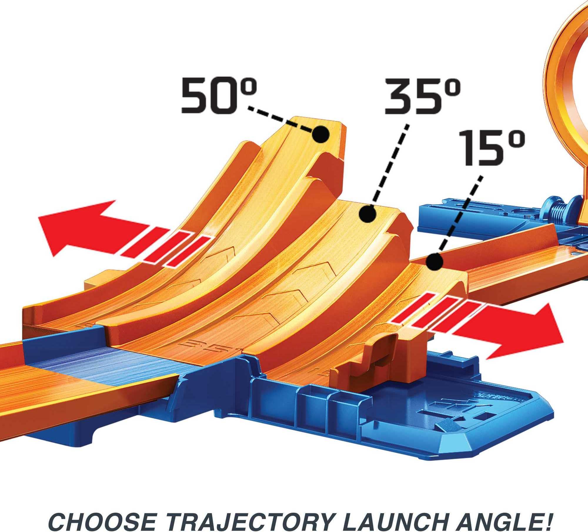 Foto 4 pulgar | Set De Pista De Coche De Juguete Hot Wheels Steam Flight Path Con Coche 1:64 - Venta Internacional.