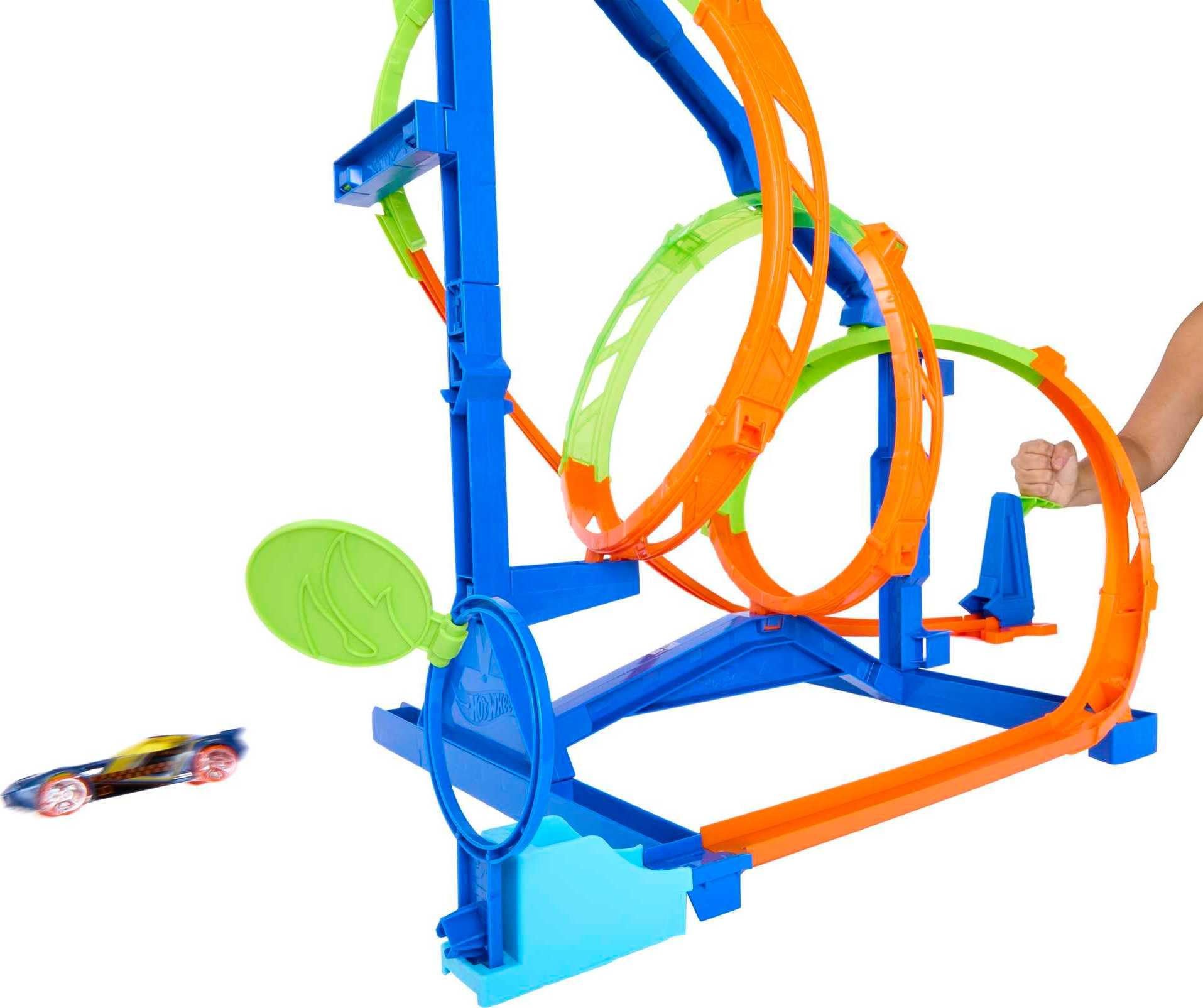 Foto 6 pulgar | Set De Pista De Coche De Juguete Hot Wheels Steam Flight Path Con Coche 1:64 - Venta Internacional.
