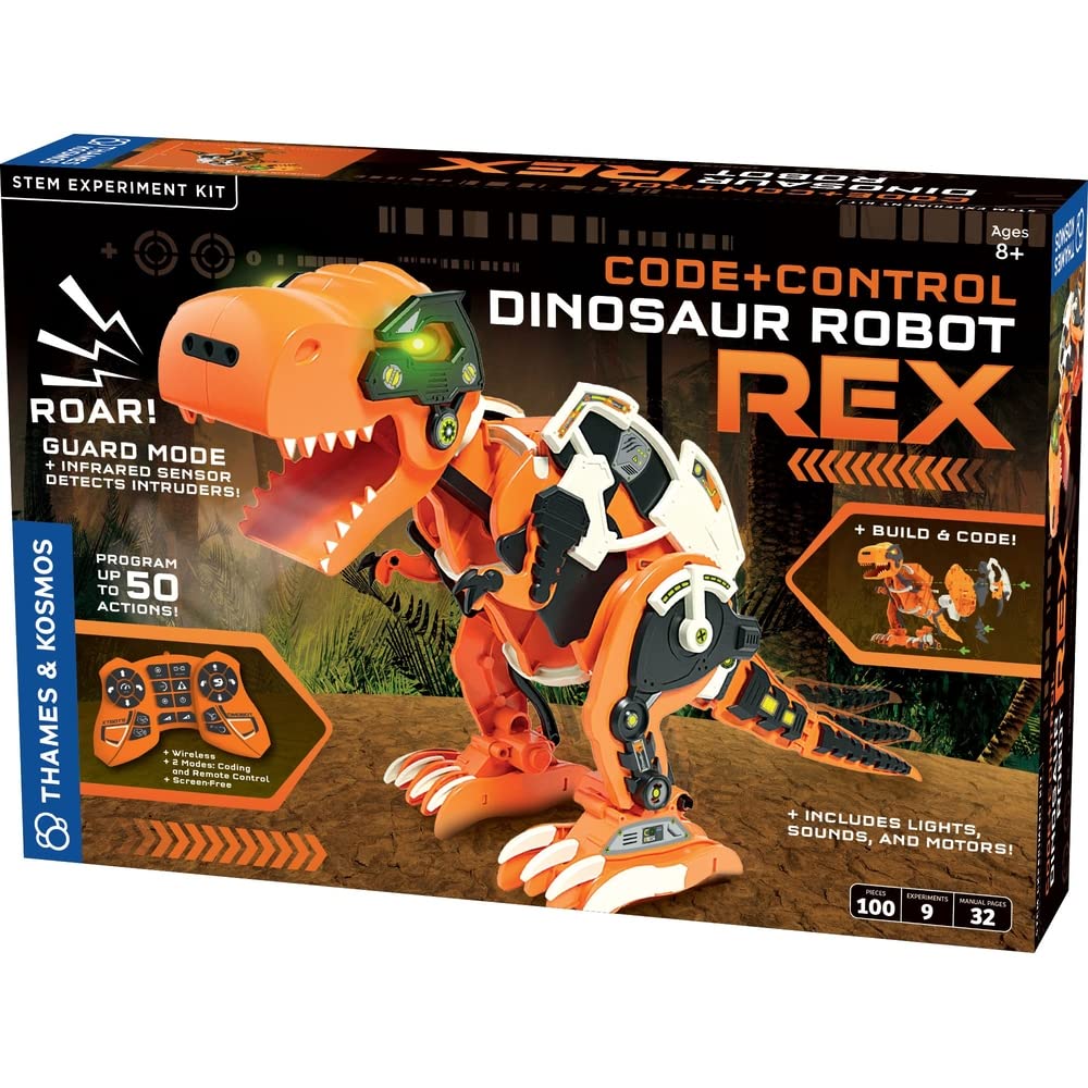 Foto 2 pulgar | Kit Stem Thames & Kosmos Code+control Dinosaur Robot Rex 8+ - Venta Internacional.