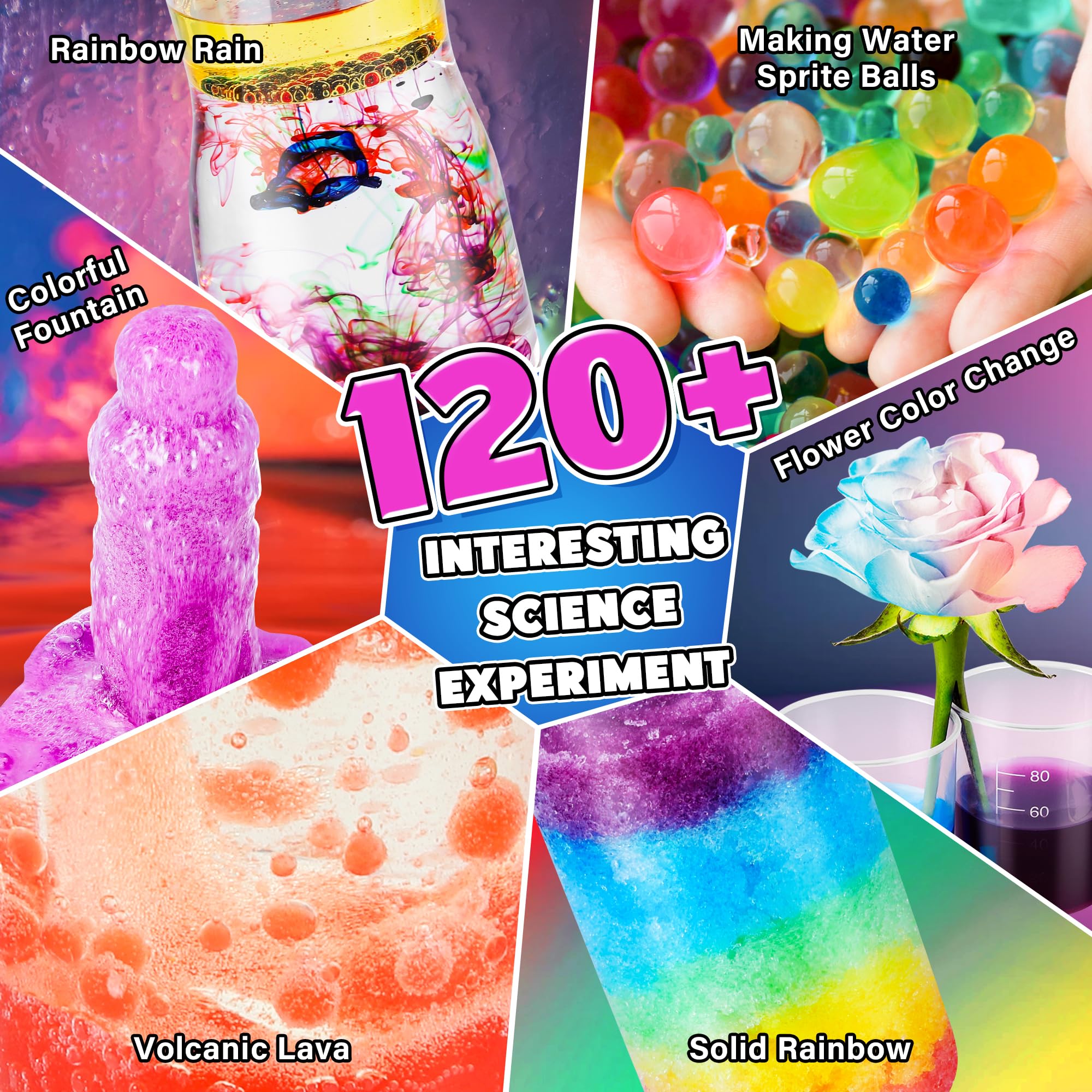 Foto 7 pulgar | Kit Científico Kuovei 120 Experimentos De Laboratorio Con Disfraz Para Mayores De 6 - Venta Internacional