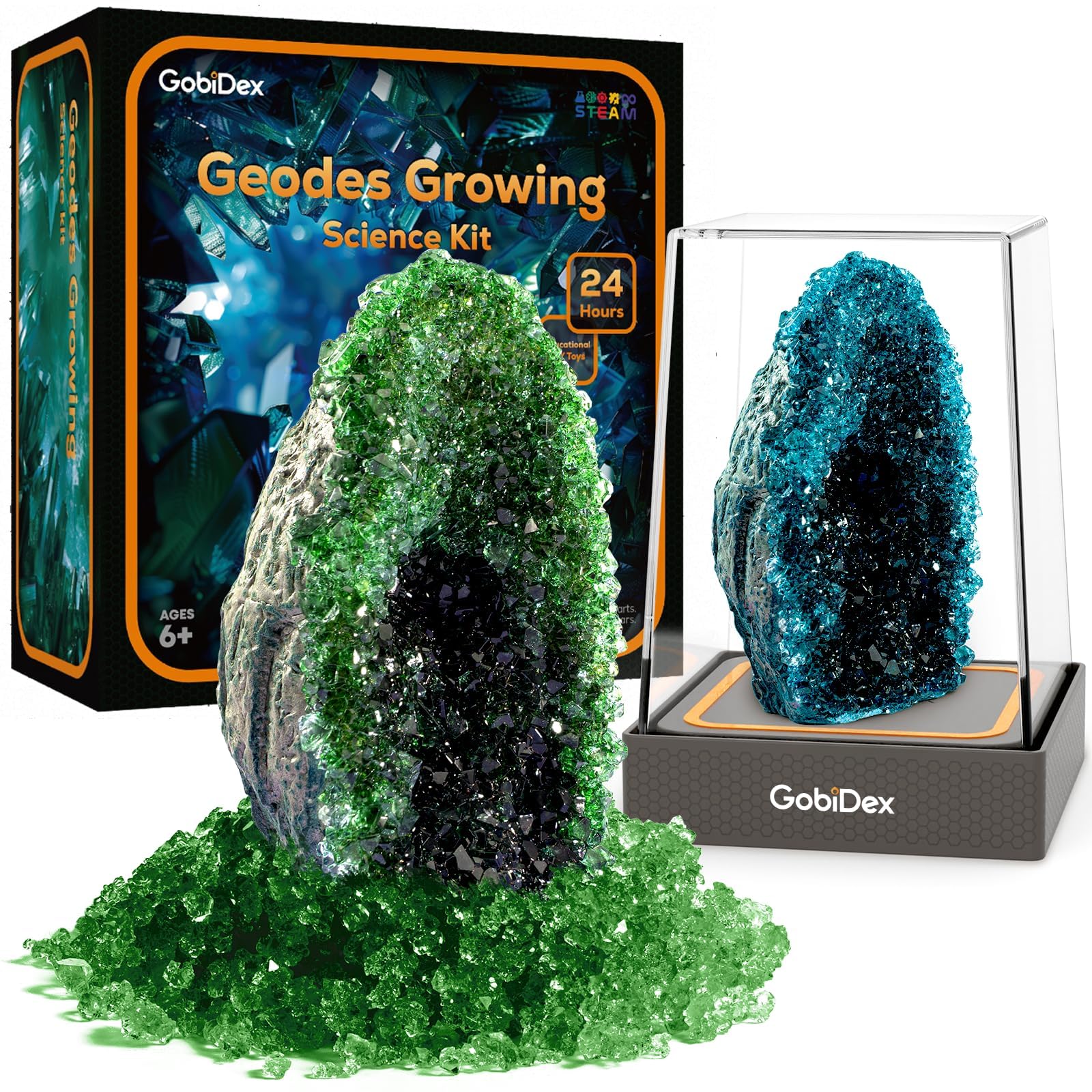 Kit De Cultivo Geodes Crystal Gobidex Para Niños De Crecimiento Rápido De 24 Horas - Venta Internacional.