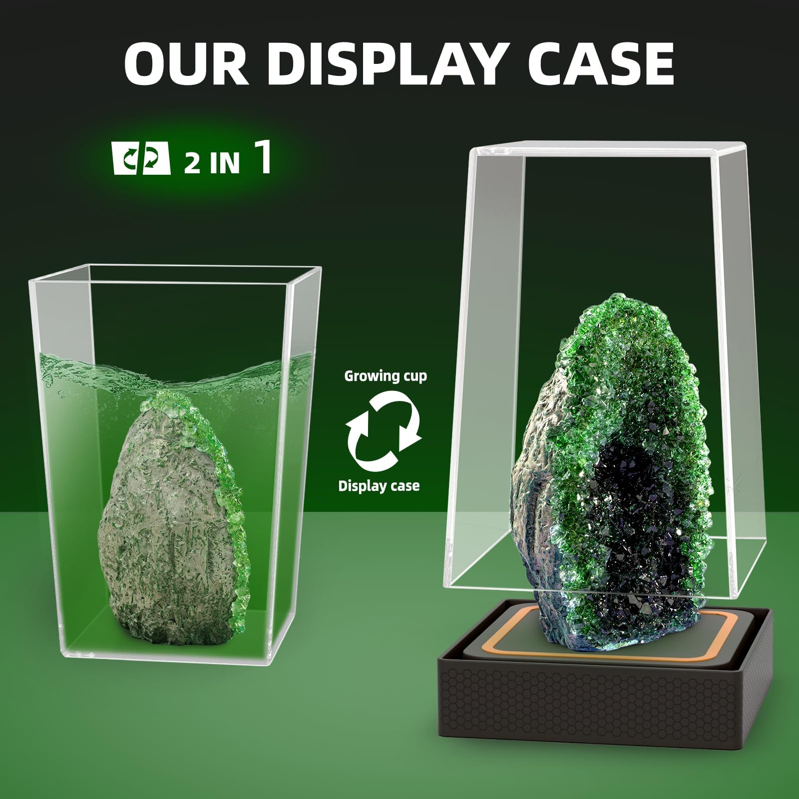 Foto 4 pulgar | Kit De Cultivo Geodes Crystal Gobidex Para Niños De Crecimiento Rápido De 24 Horas - Venta Internacional.