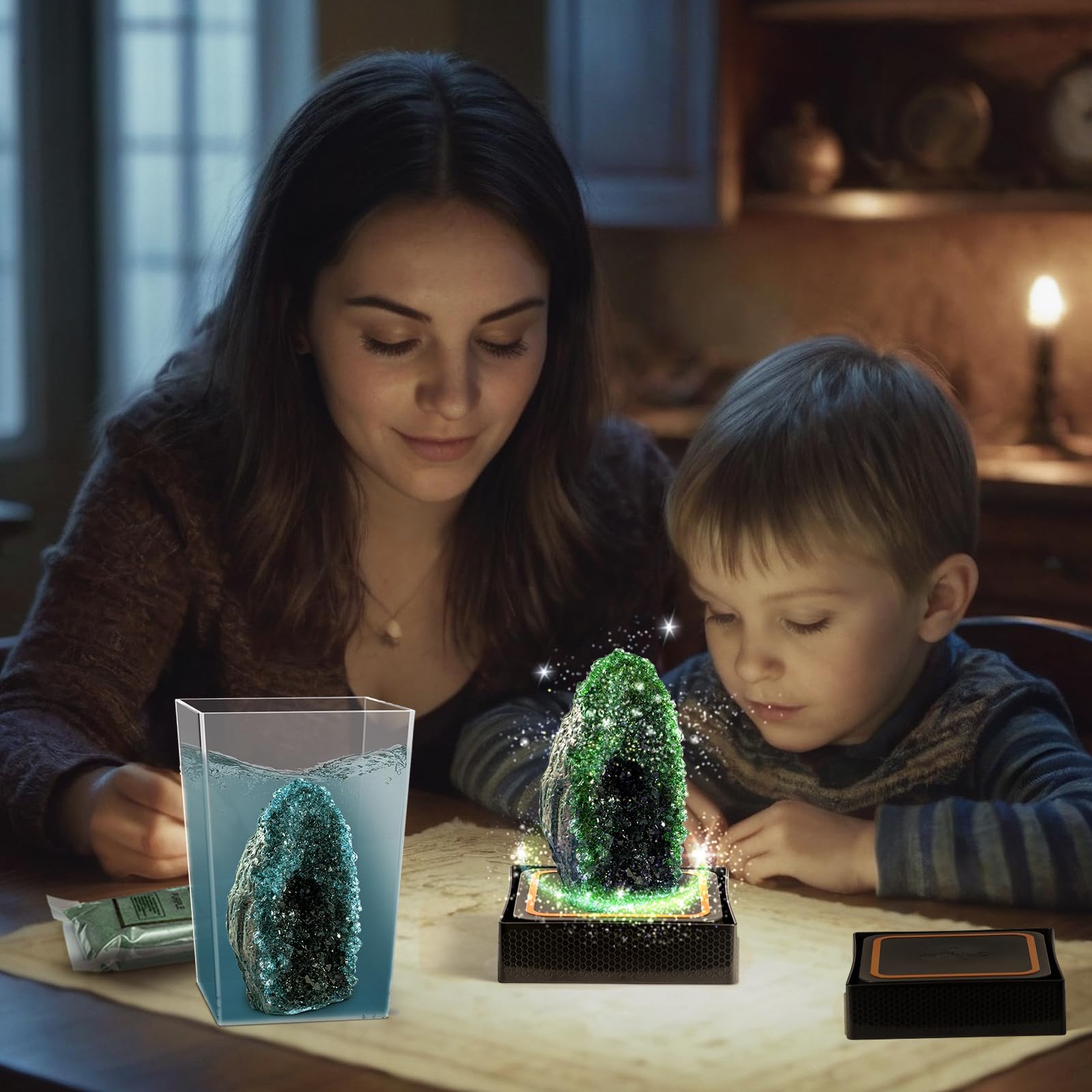 Foto 7 | Kit De Cultivo Geodes Crystal Gobidex Para Niños De Crecimiento Rápido De 24 Horas - Venta Internacional.