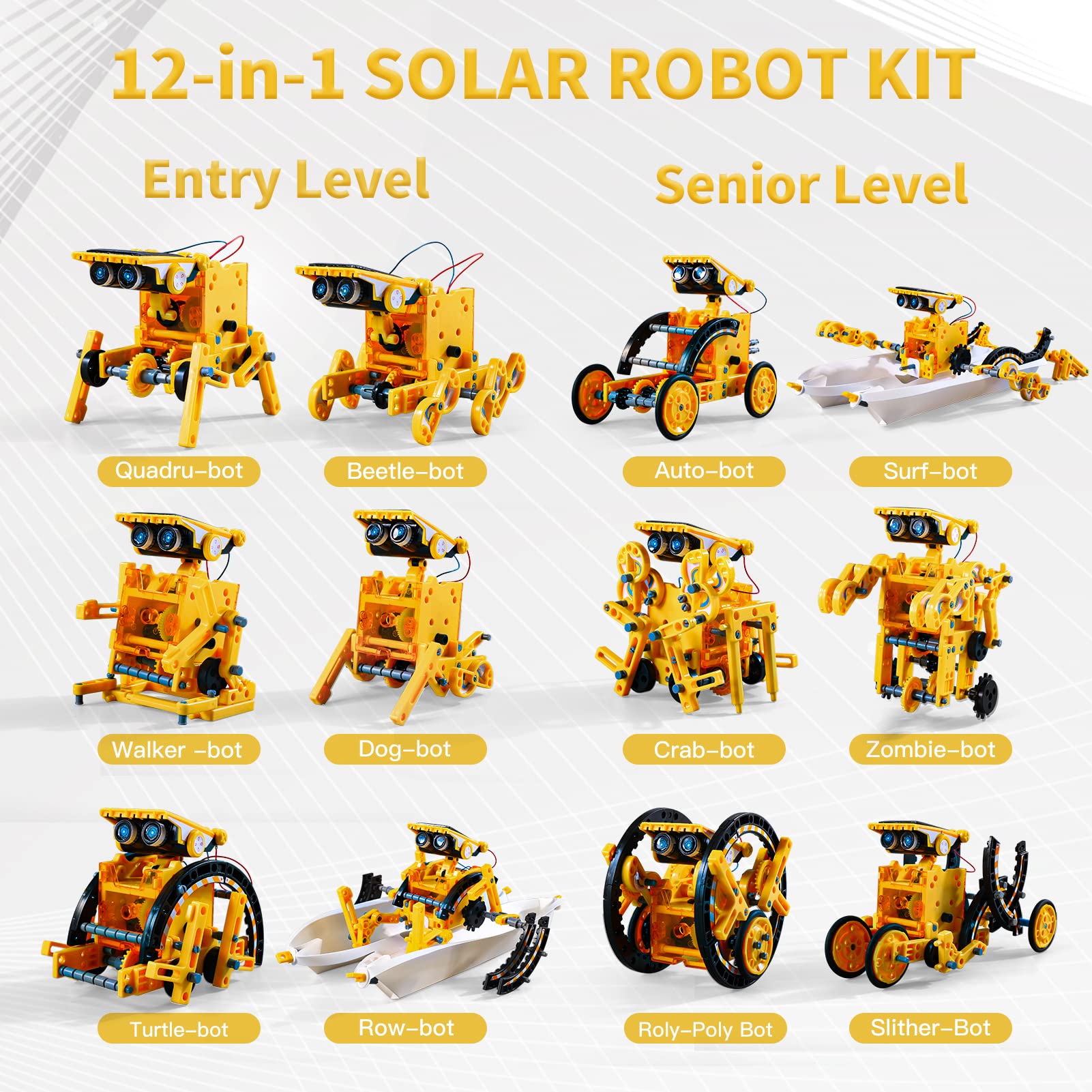 Foto 5 pulgar | Kit De Robot Solar Stem Lucky Doug 12 En 1 Para Niños De 8 A 13 Años - Venta Internacional.