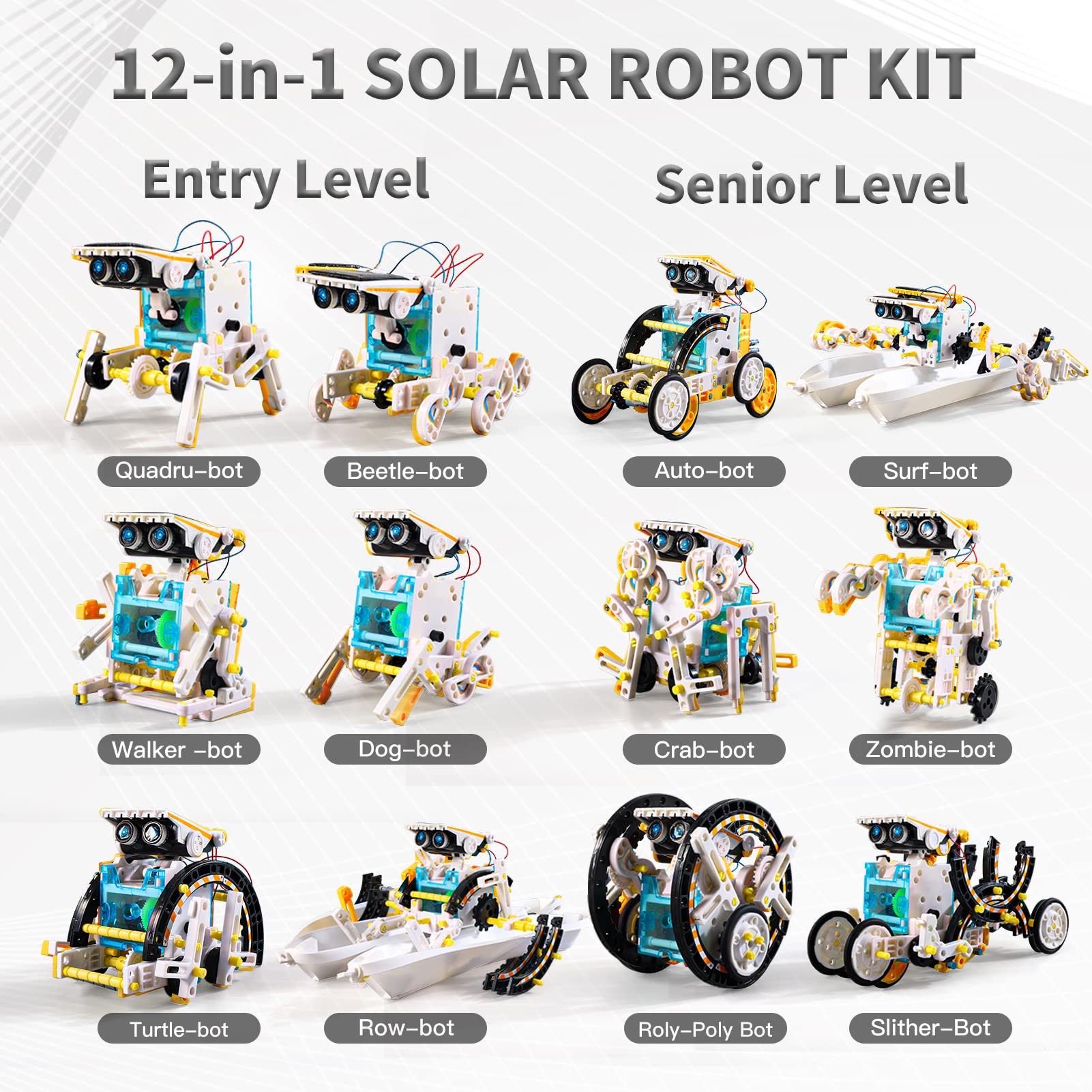 Foto 5 pulgar | Kit De Robot Solar Stem Lucky Doug 12 En 1 Para Niños De 8 A 13 Años - Venta Internacional.