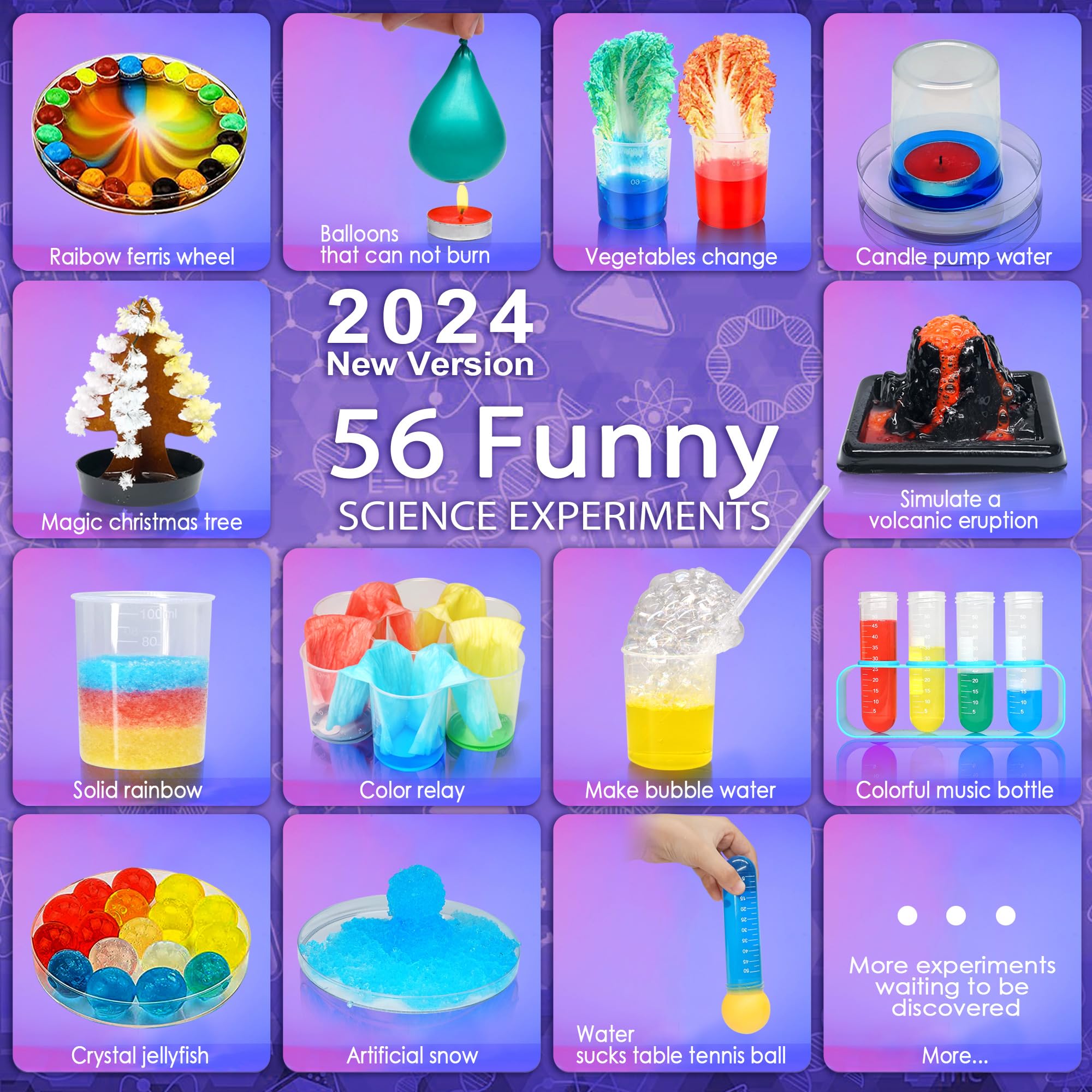 Foto 4 pulgar | Kit De Experimentos Científicos Amererly Con Bata De Laboratorio Para Niños De 6 A 12 Años - Venta Internacional.