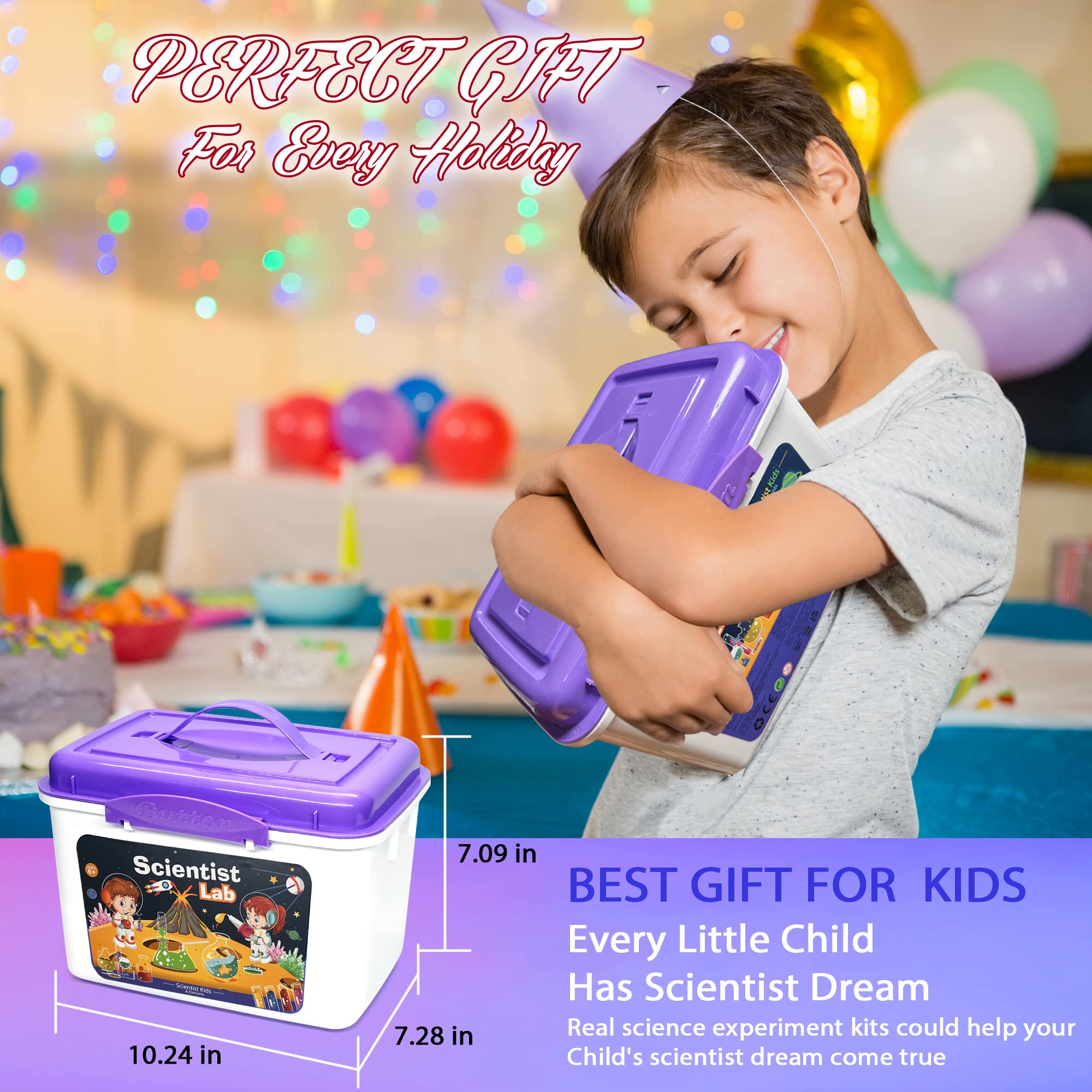 Foto 8 pulgar | Kit De Experimentos Científicos Amererly Con Bata De Laboratorio Para Niños De 6 A 12 Años - Venta Internacional.
