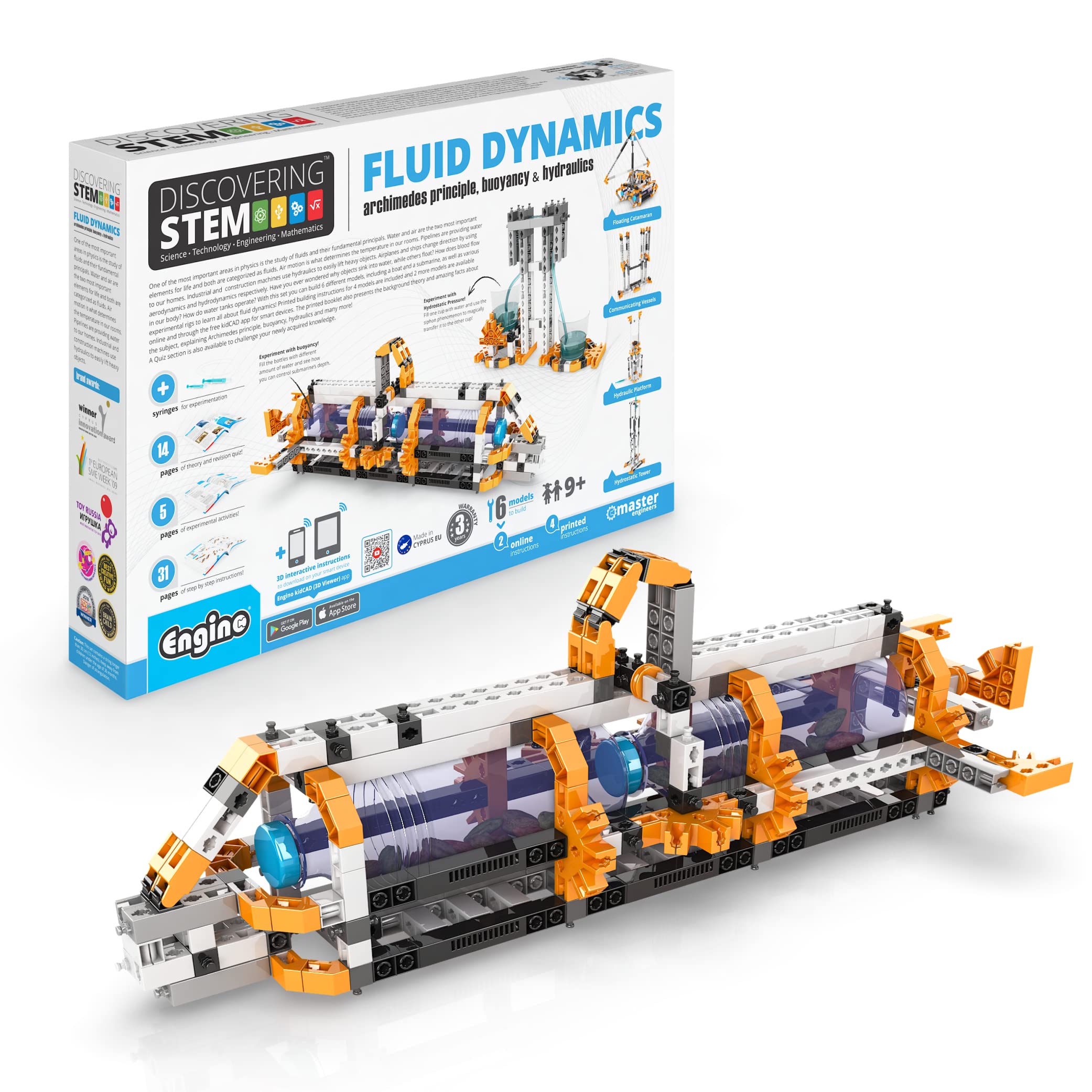 Foto 1 | Juguete De Construcción Engino Fluid Dynamics, 6 Modelos, Más De 9 Años - Venta Internacional.